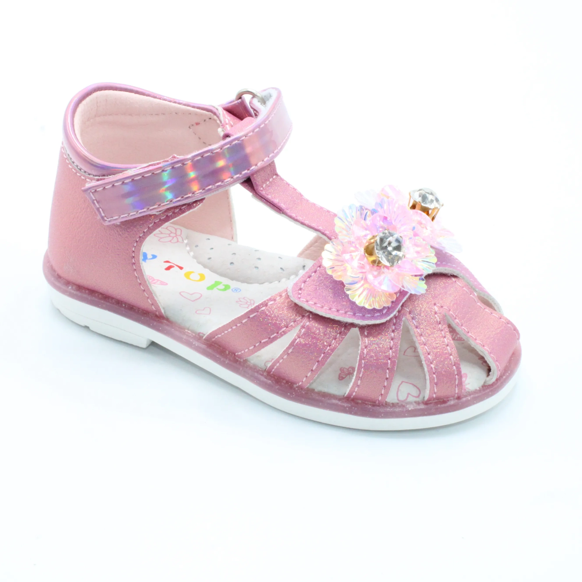 Детские летние босоножки розового цвета YTOP BS03-2665