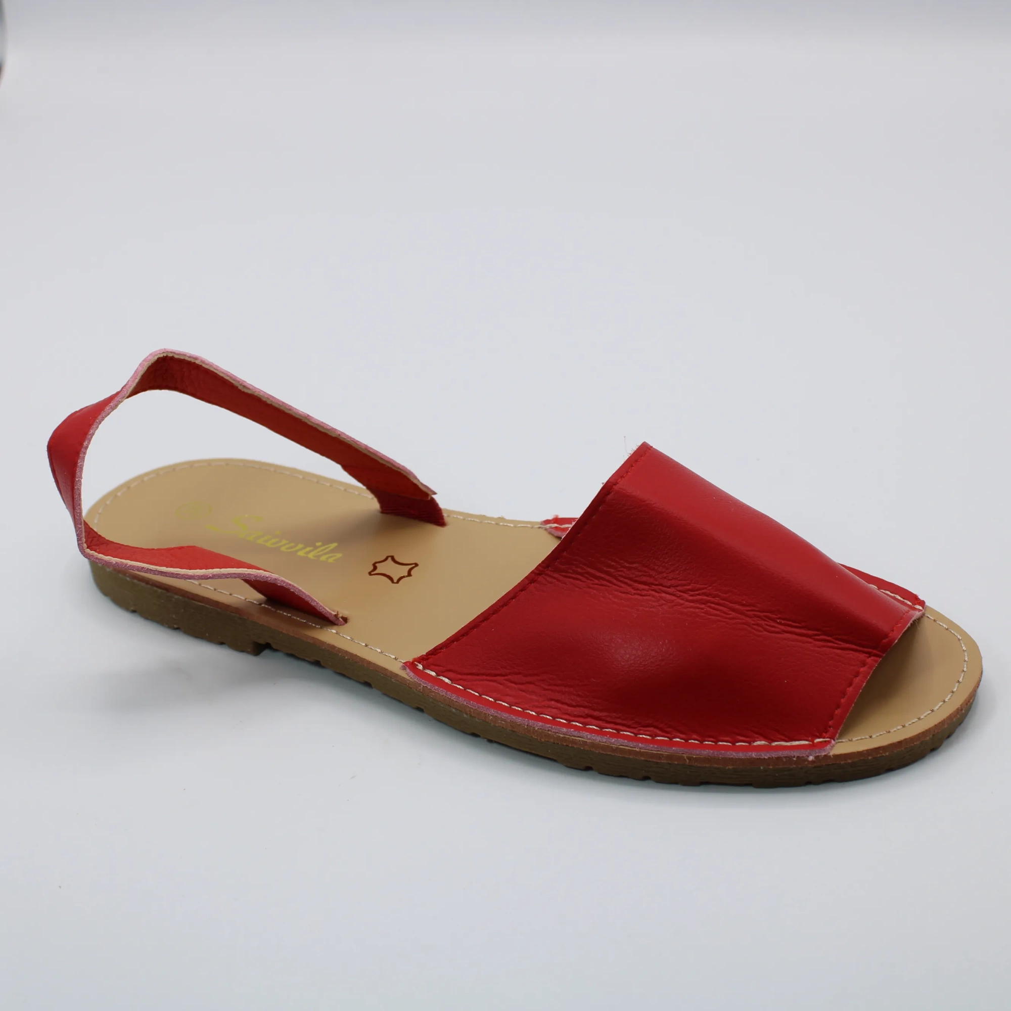 Женские летние босоножки красного цвета SAIVVILA BS02-712