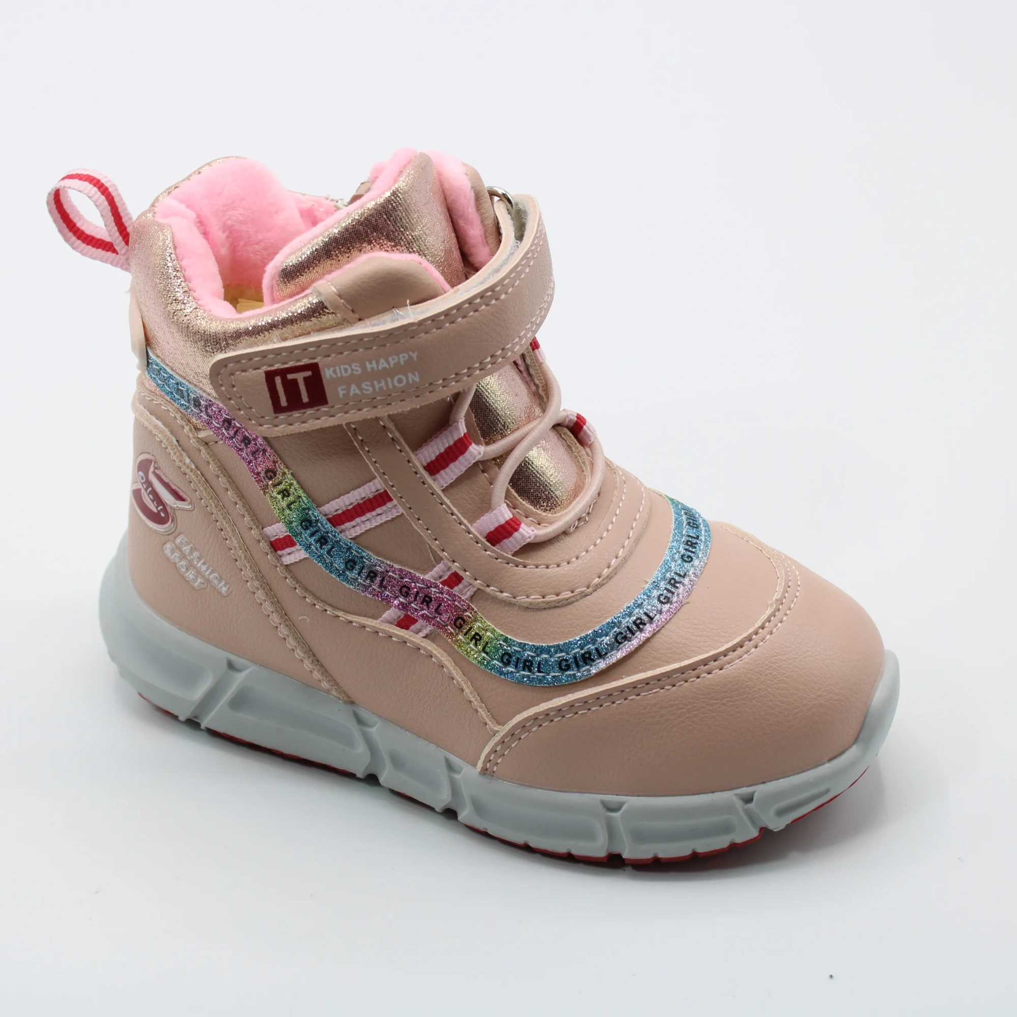 Детские зимние ботинки розового цвета JONG.GOLF BS03-2412