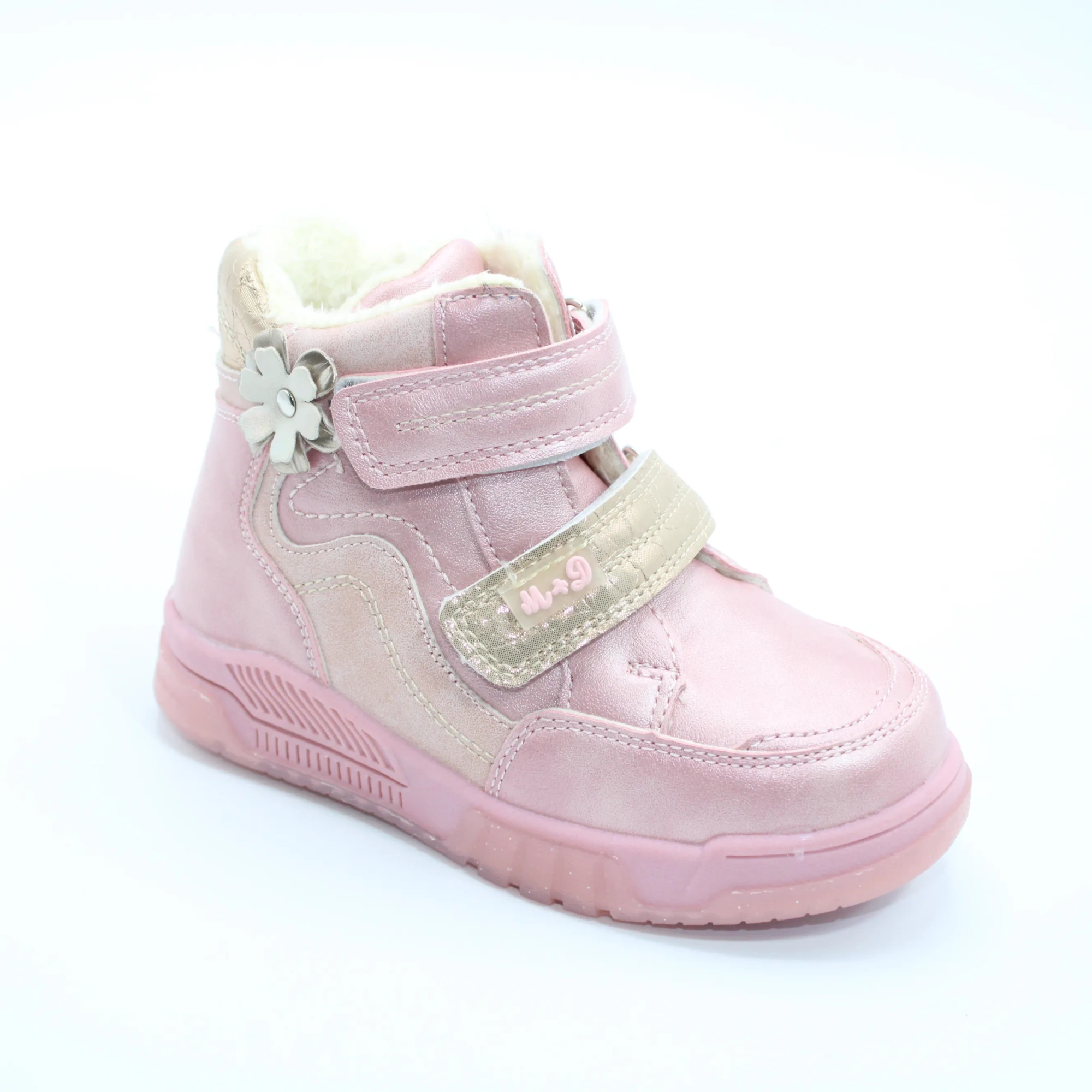 Детские ботинки розового цвета М+Д BS06-913