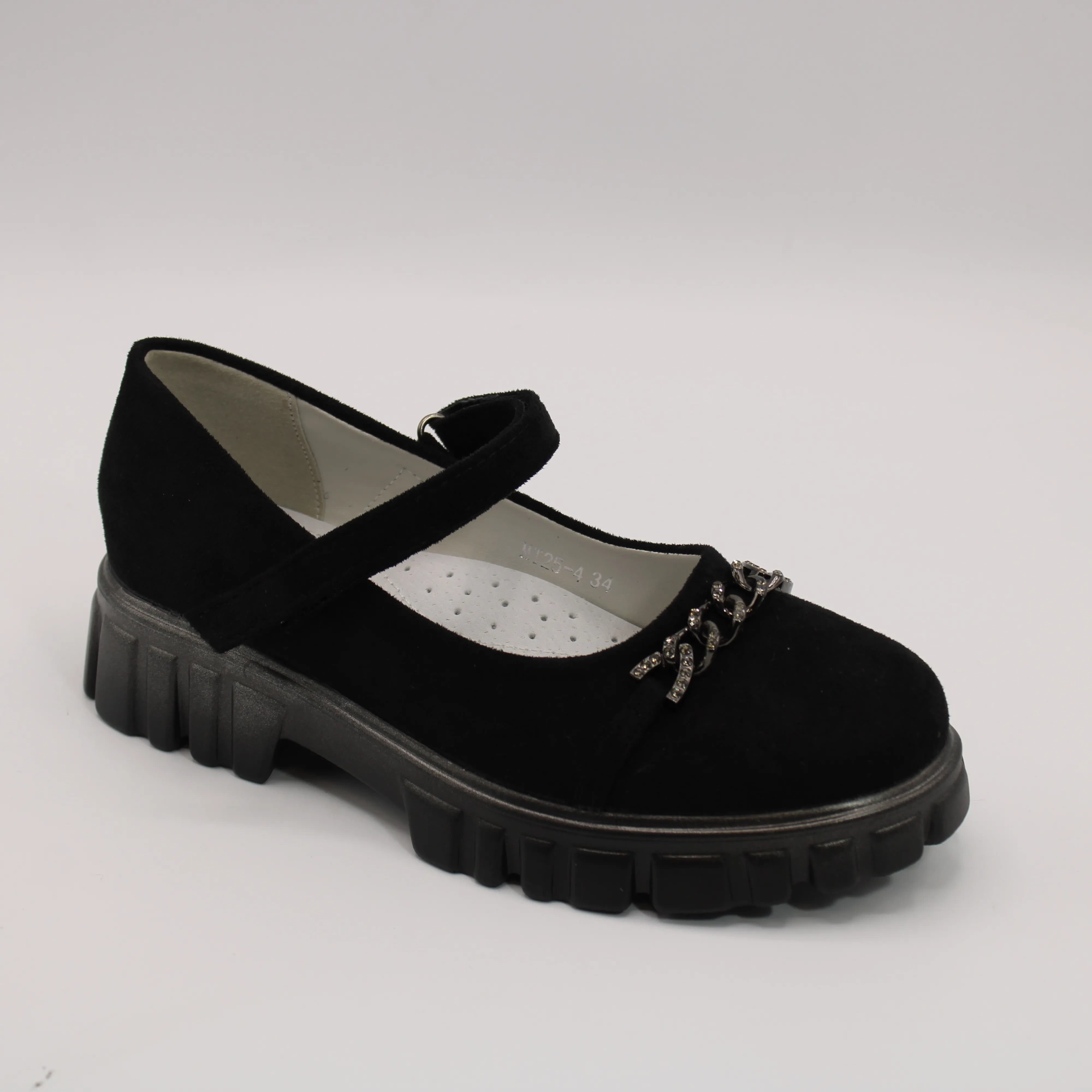 Детские туфли черного цвета MERGE MAX BS03-3041