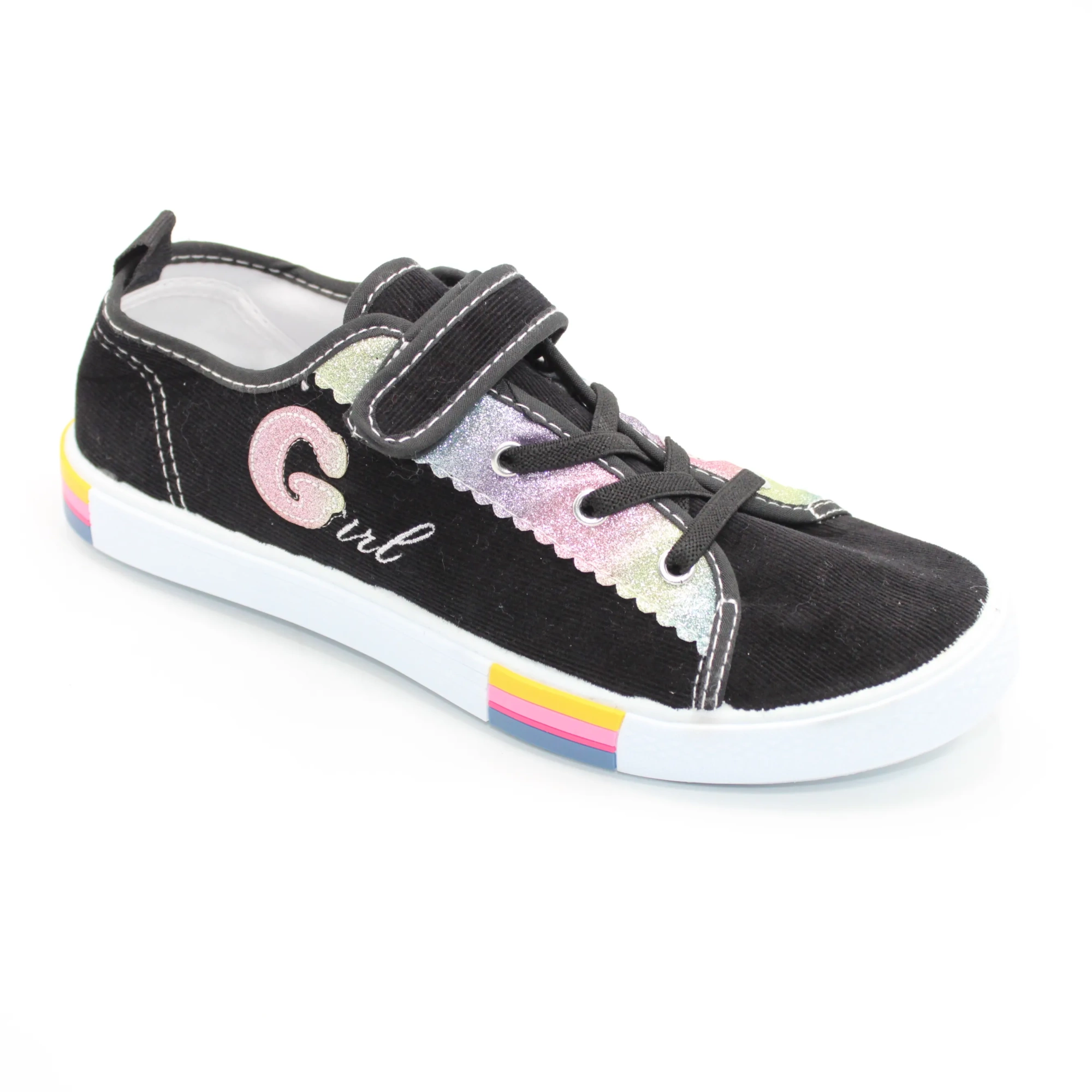 Детские кеды черного цвета SLV BS03-2761