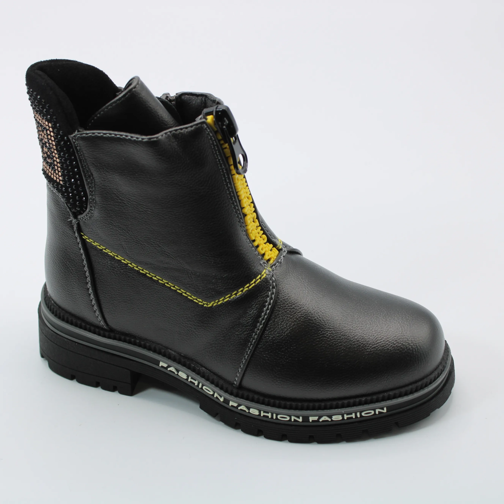 Детские зимние ботинки серого цвета ОТЛИЧНИК BS03-2420