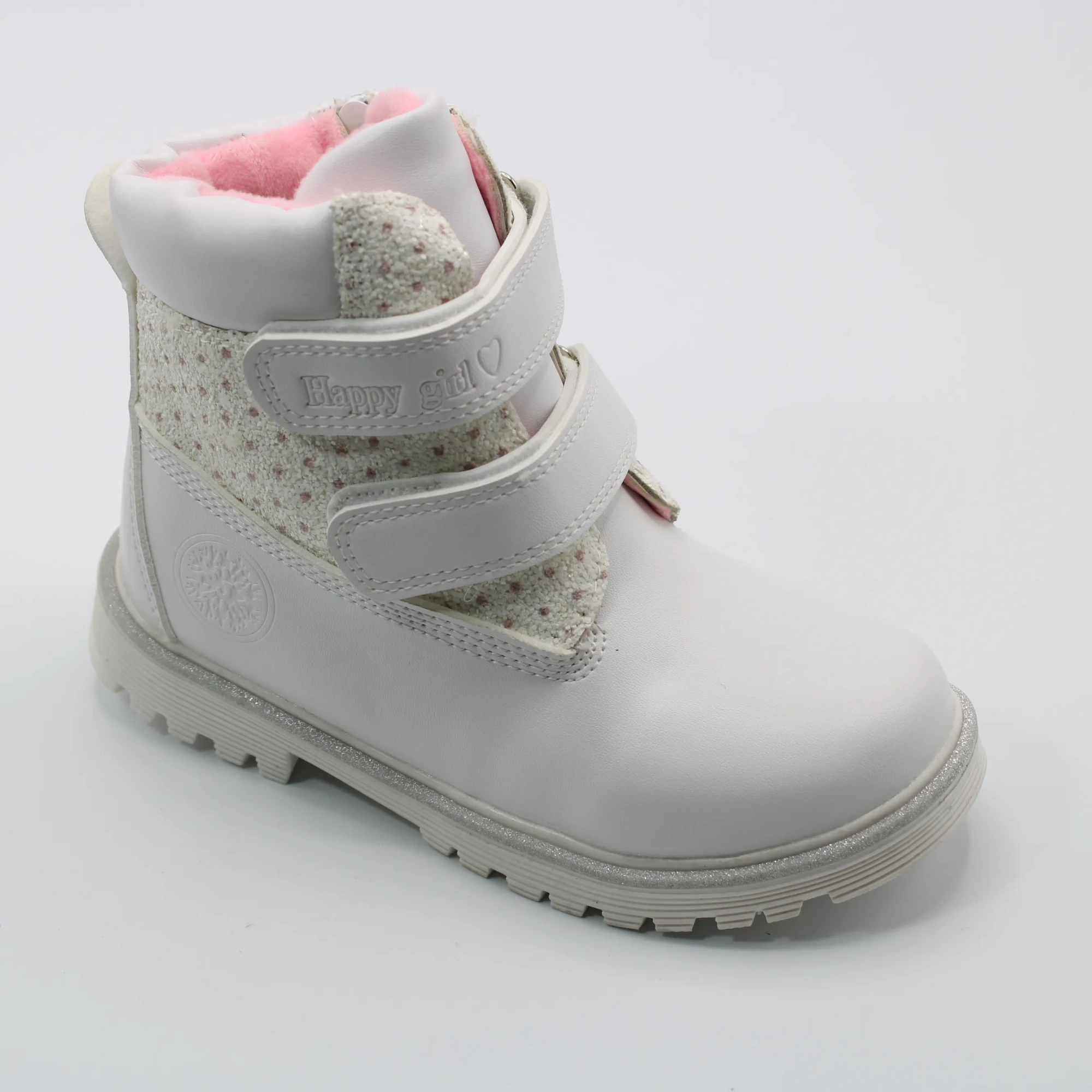 Детские зимние ботинки белого цвета JONG.GOLF BS06-431