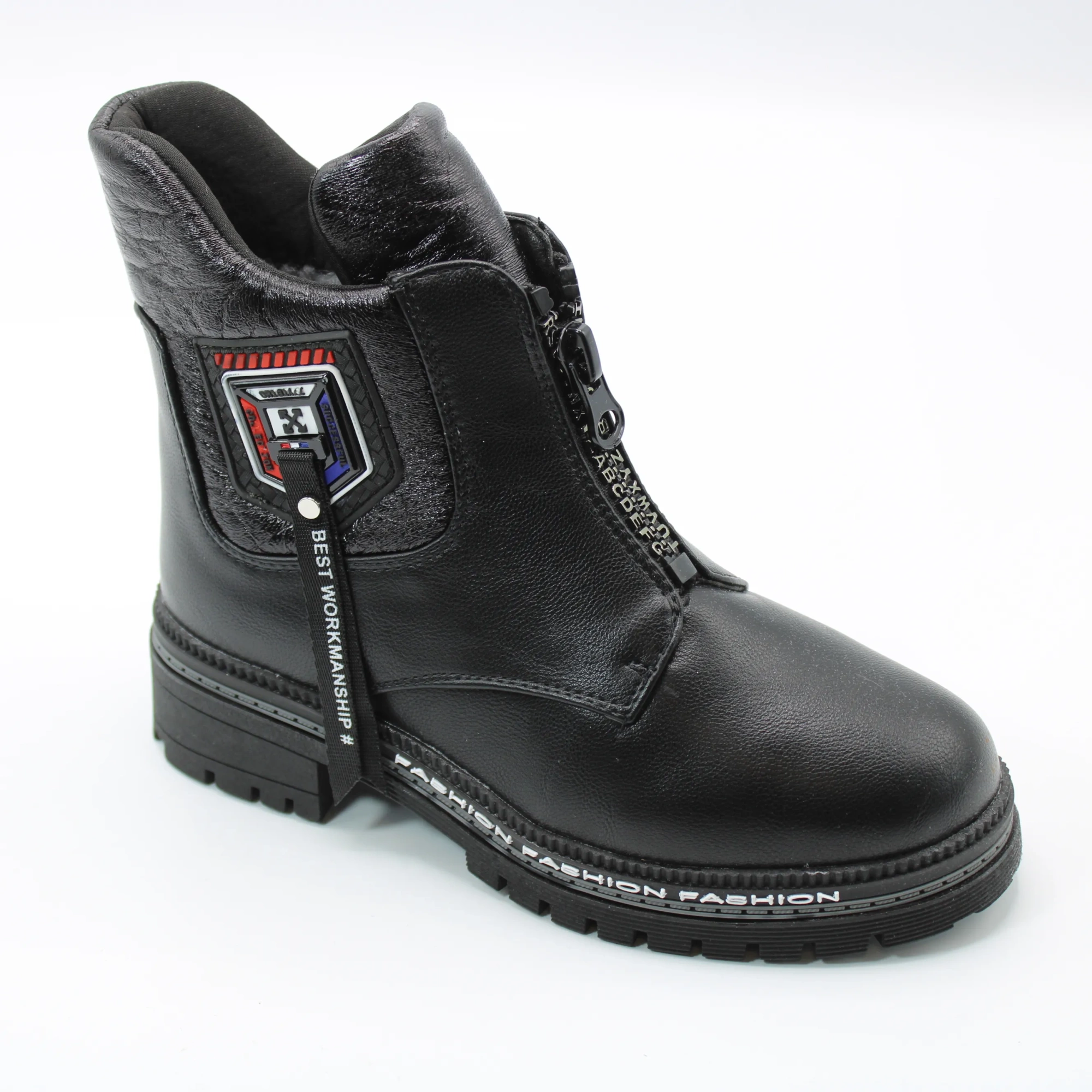 Детские зимние ботинки черного цвета ОТЛИЧНИК BS03-2422