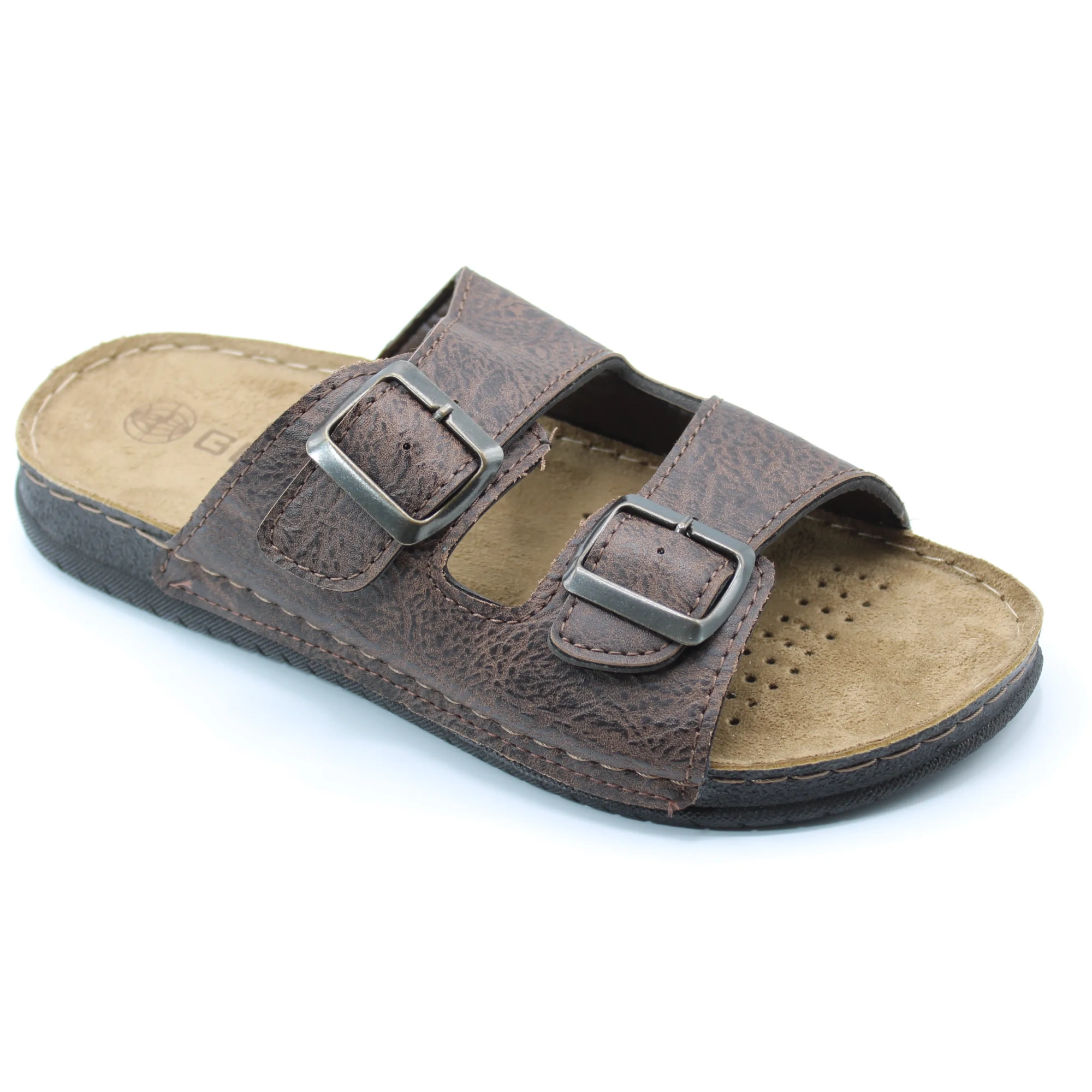 Мужские летние шлепанцы коричневого цвета GEZER BS02-792