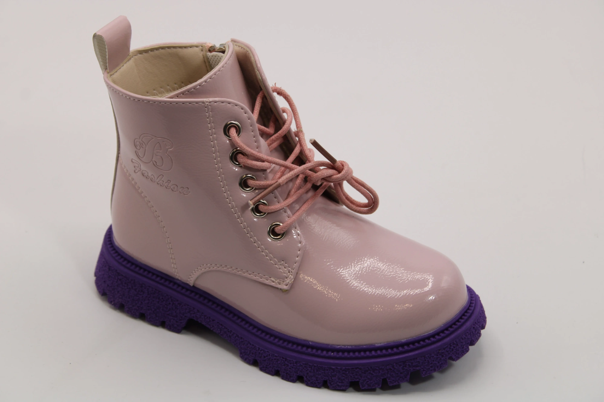 Детские ботинки розового цвета SLV BS05-781