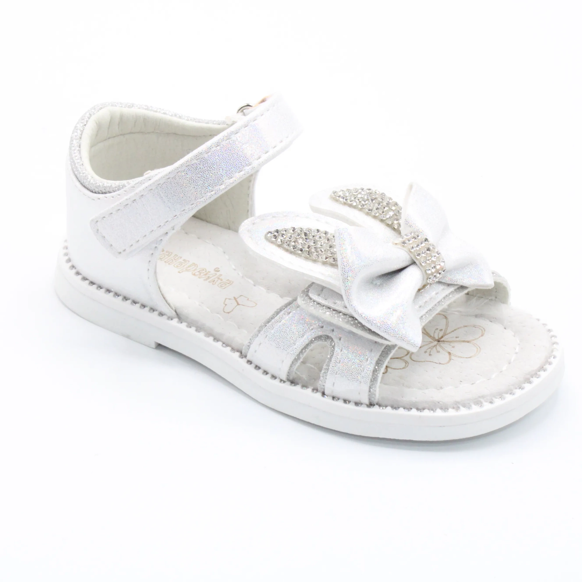 Детские летние босоножки серого цвета КАНАРЕЙКА BS03-2634