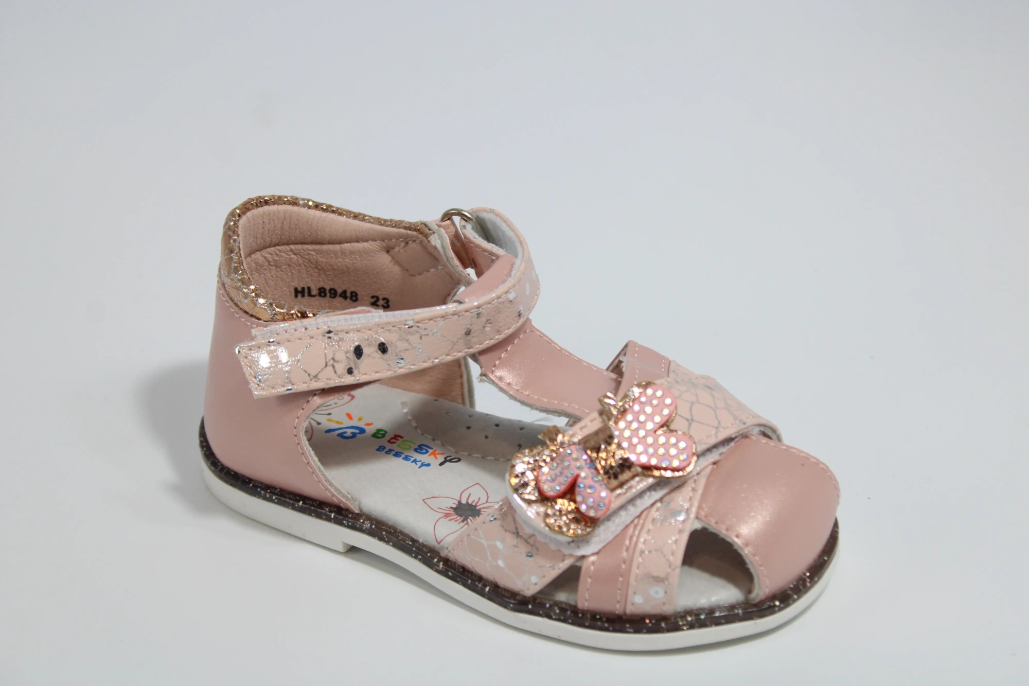 Детские летние босоножки розового цвета BESSKY BS05-15
