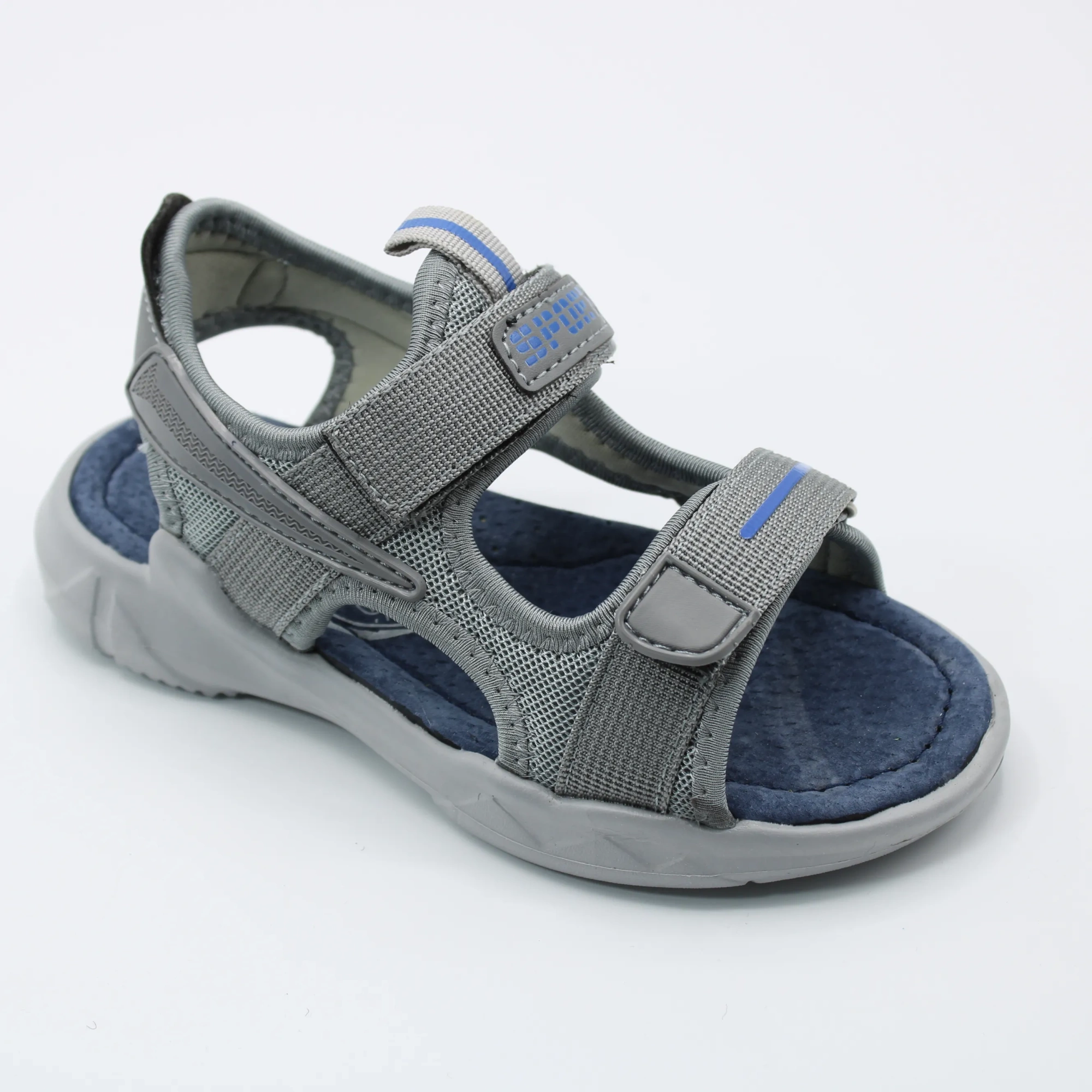 Детские летние босоножки серого цвета М+Д BS06-216