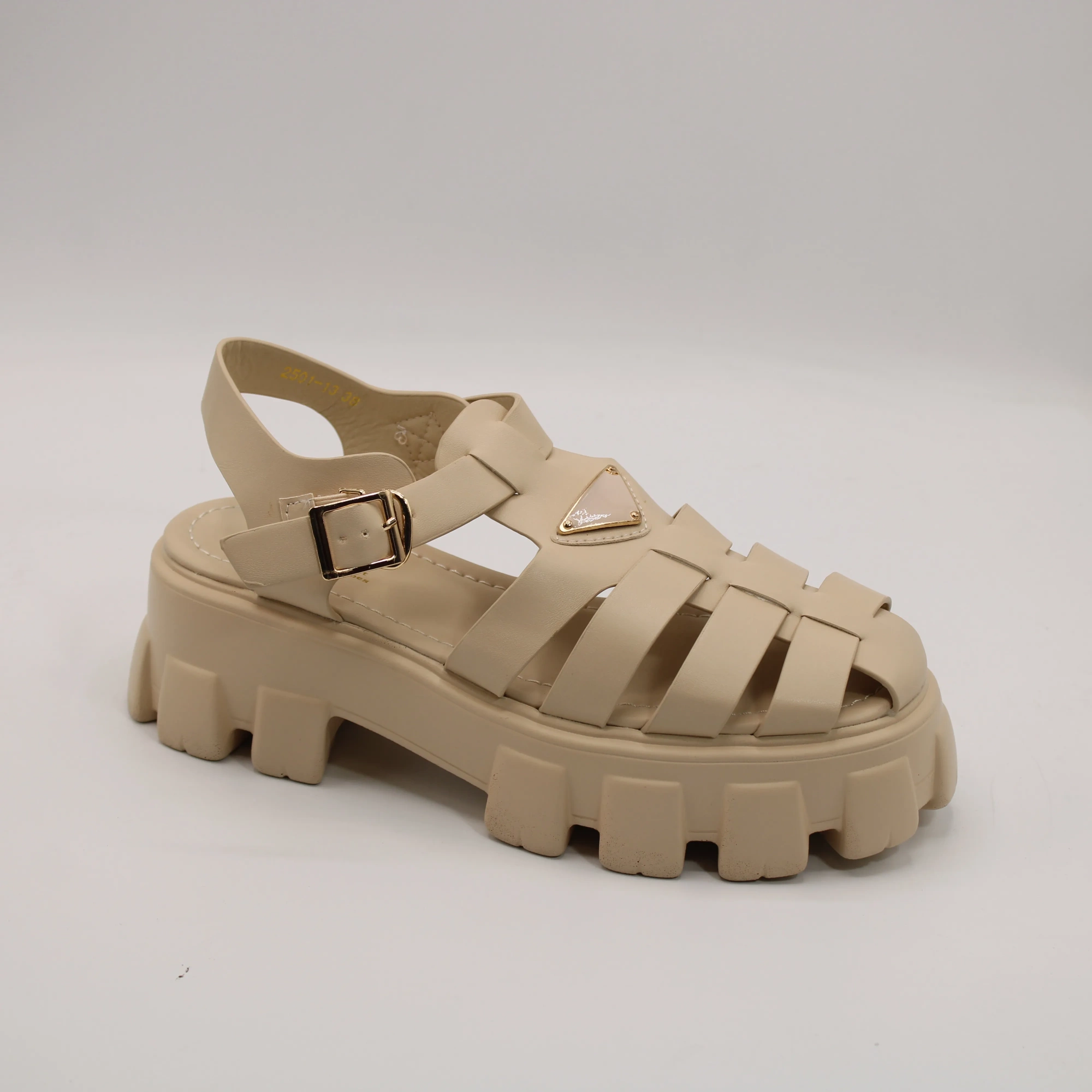 Женские босоножки бежевого цвета AIMOSI BS01-1500