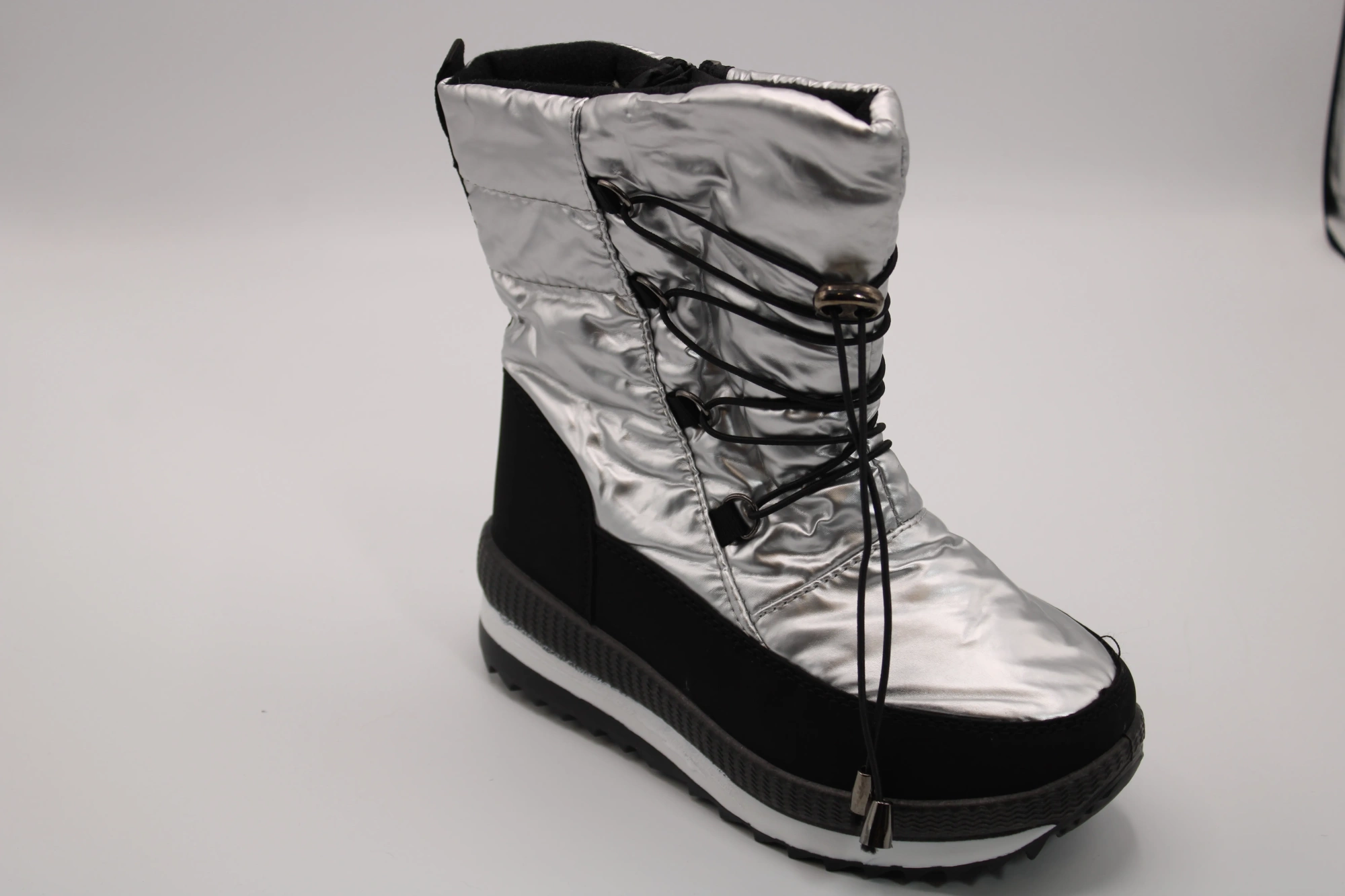 Детские дутики серебряного цвета SAIJUN BS05-463