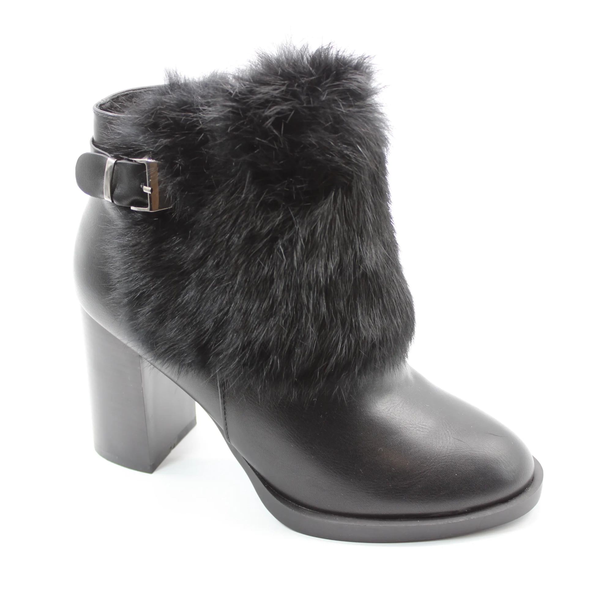 Женские зимние ботильоны черного цвета АНФИЯ BS01-839