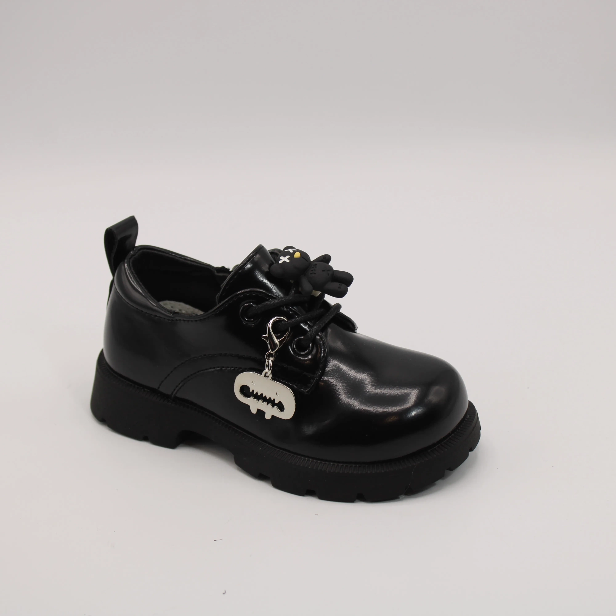 Детские туфли черного цвета YTOP BS05-1139