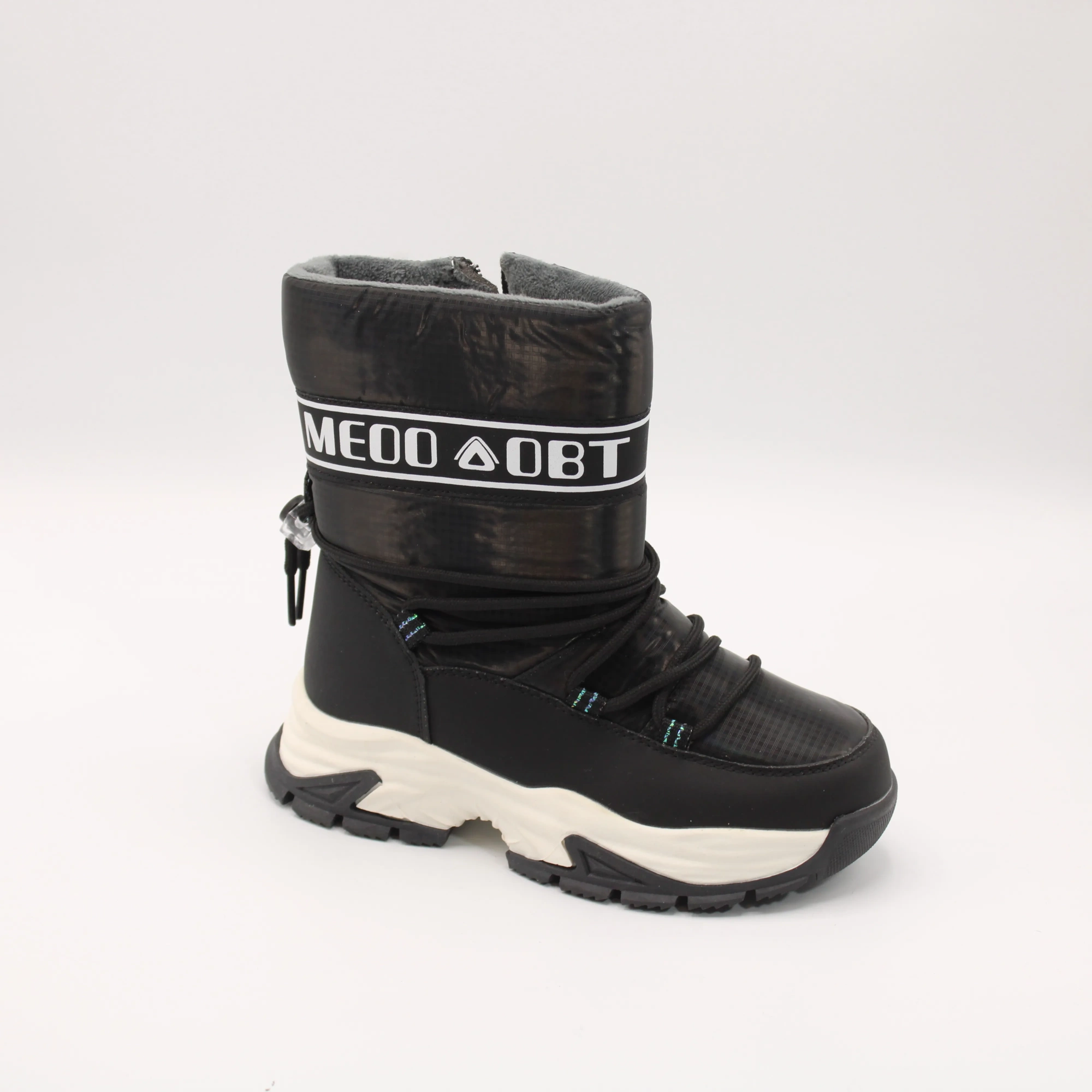 Детские cапоги черного цвета MEITESI BS06-1751