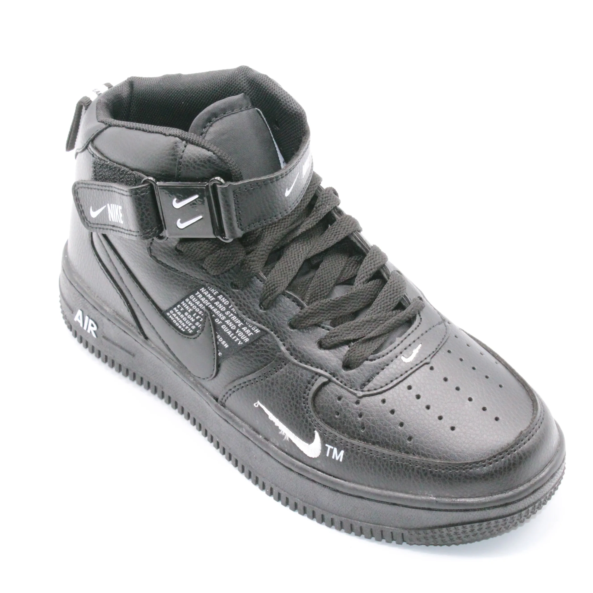 Детские весенние кроссовки черного цвета NIKE BS06-546