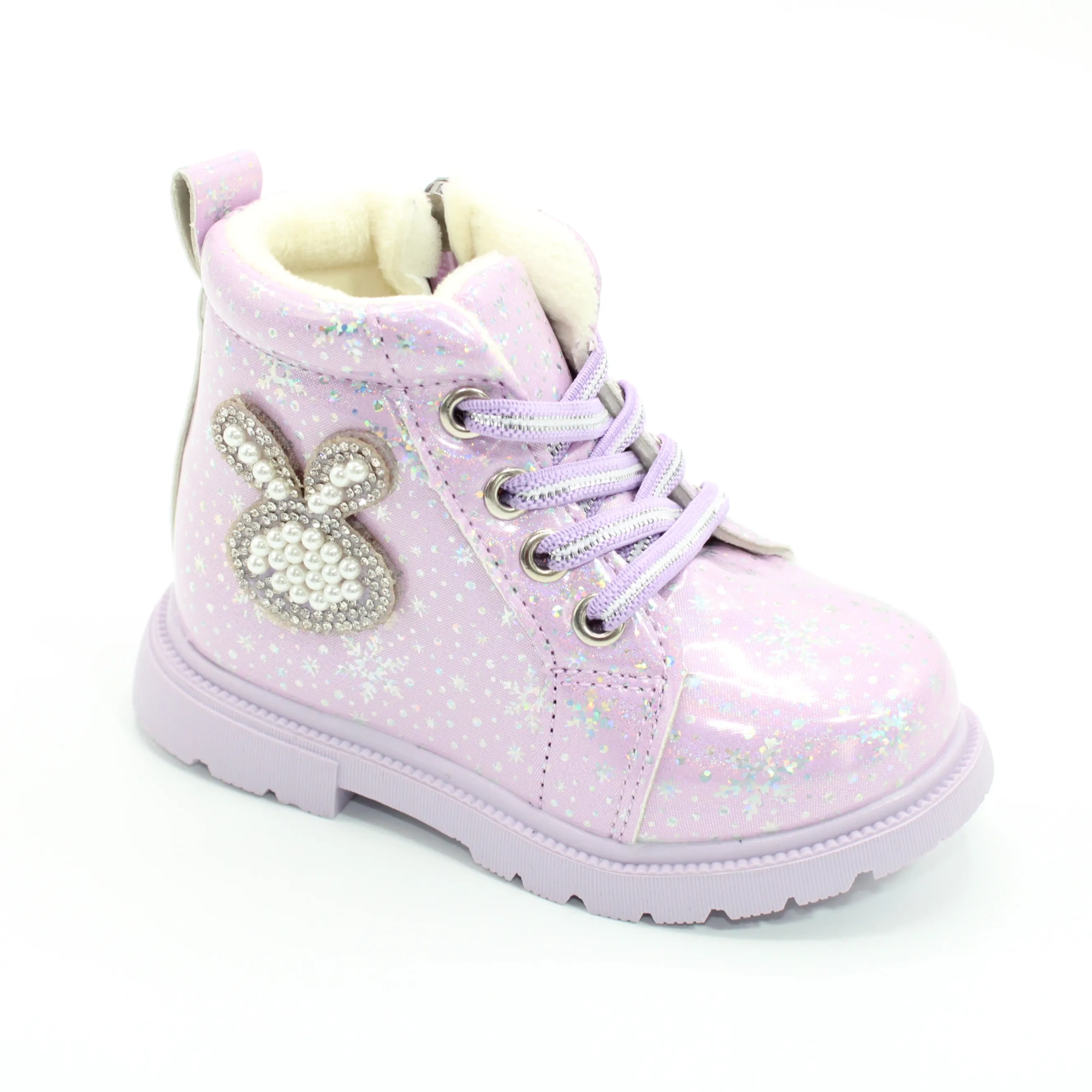 Детские ботинки розового цвета LUCKY SISTER BS03-2795