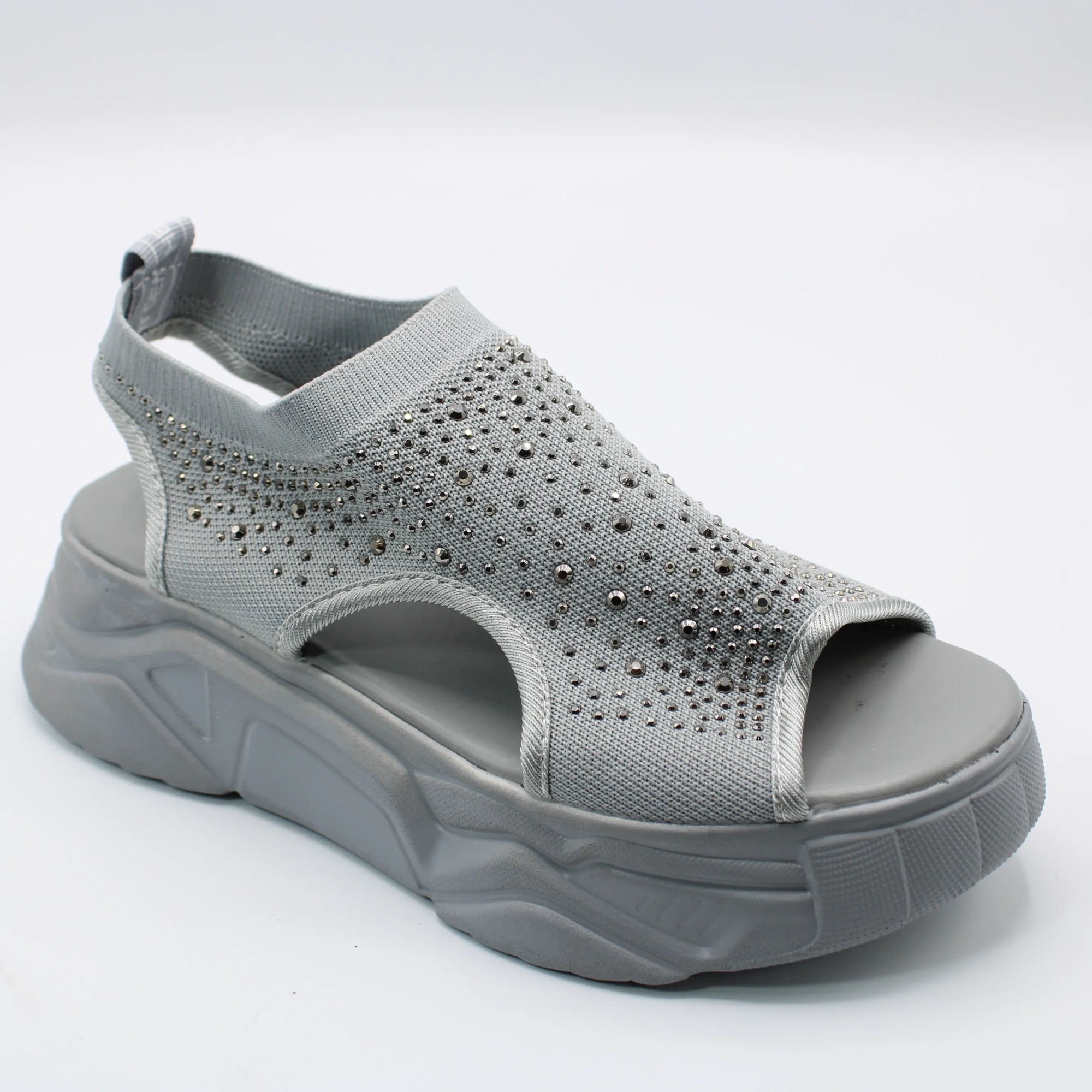 Женские летние босоножки серого цвета SANYIDIN BS02-702