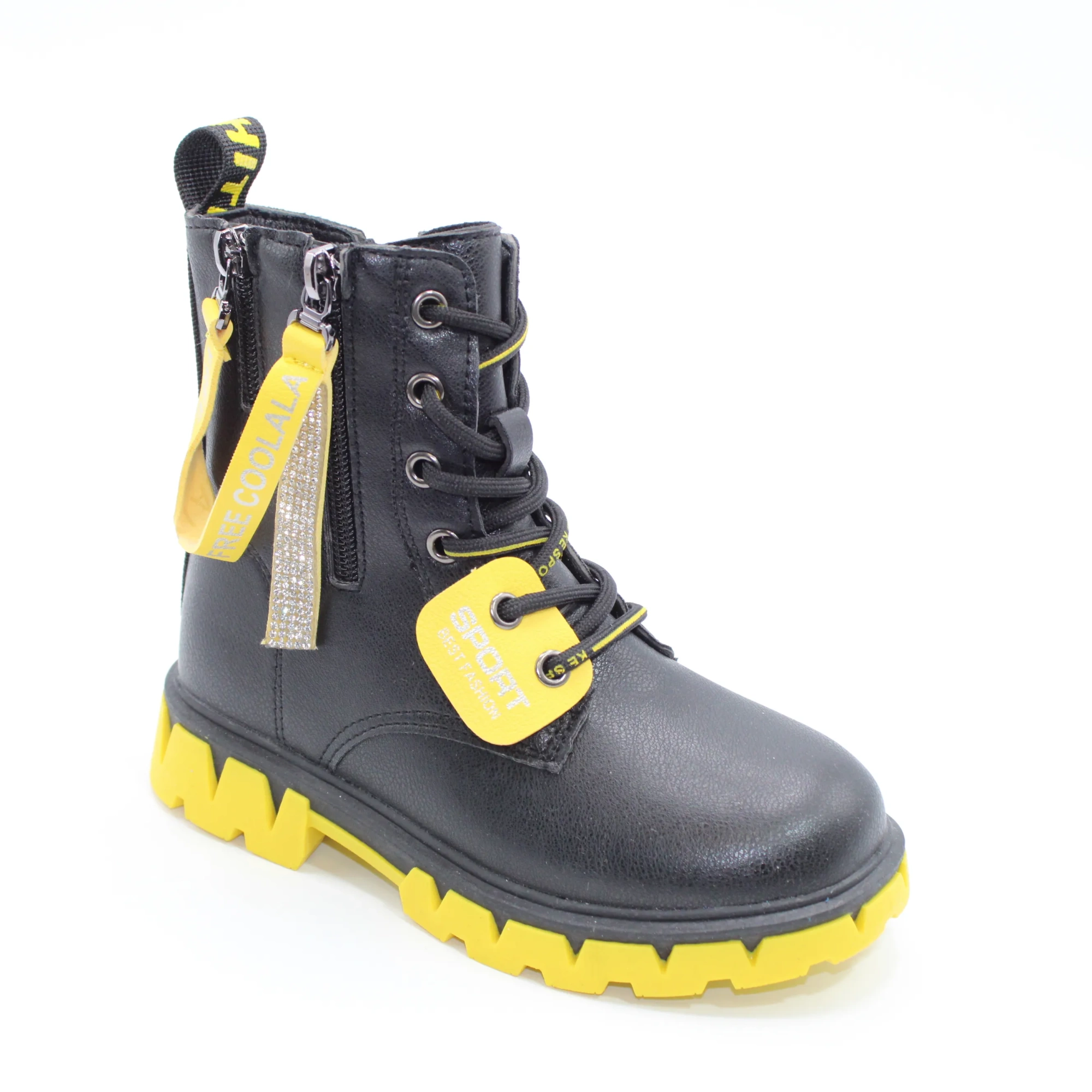 Детские ботинки черного цвета КАНАРЕЙКА BS06-922