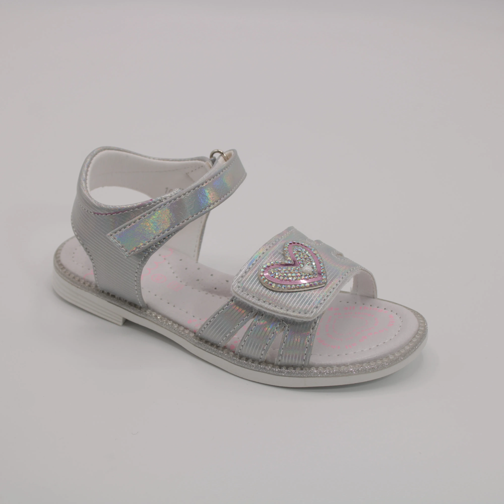 Детские босоножки серебряного цвета TOM.MIKI BS06-1072