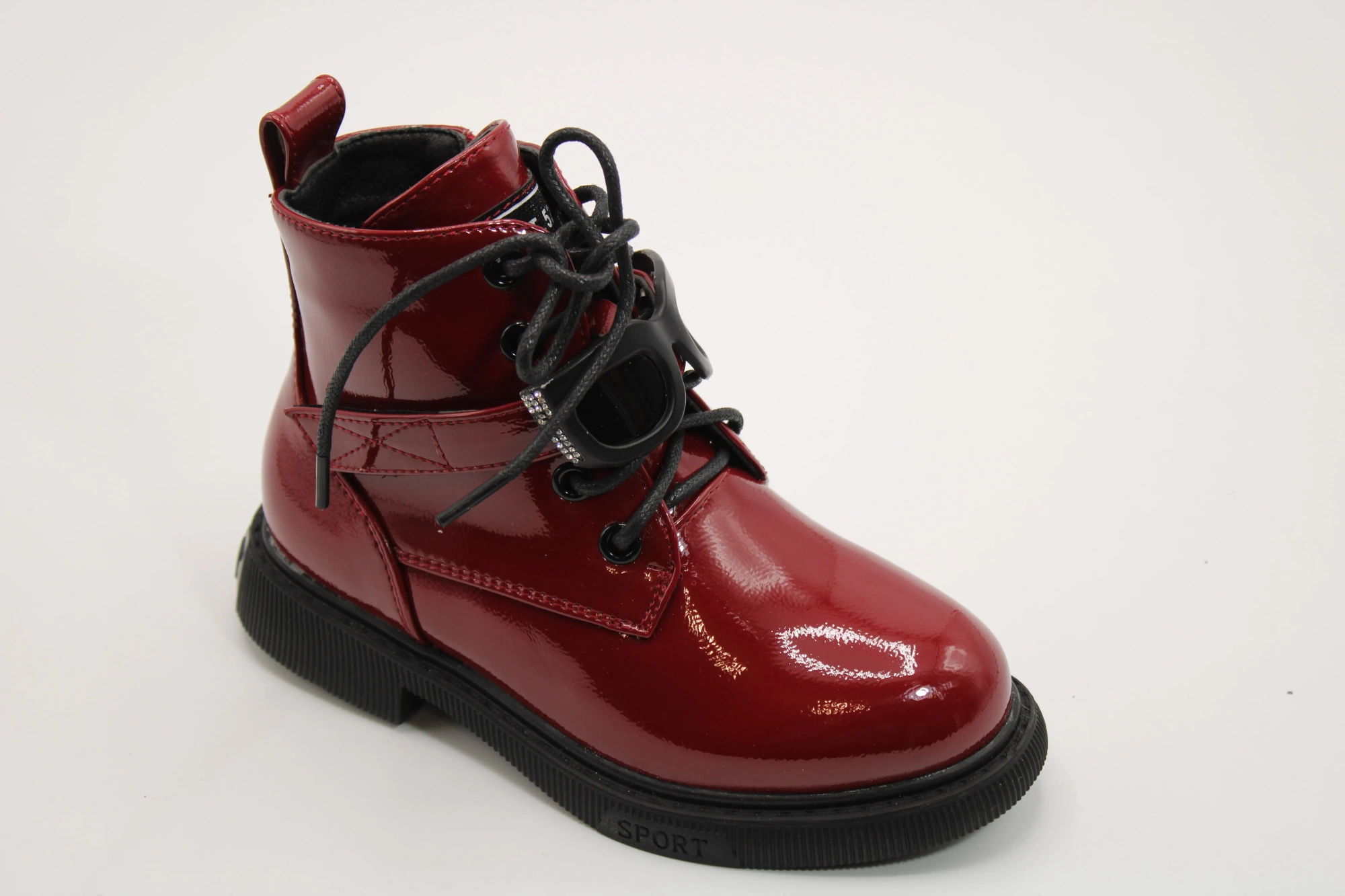 Детские ботинки красного цвета ТОТОШКА BS05-790