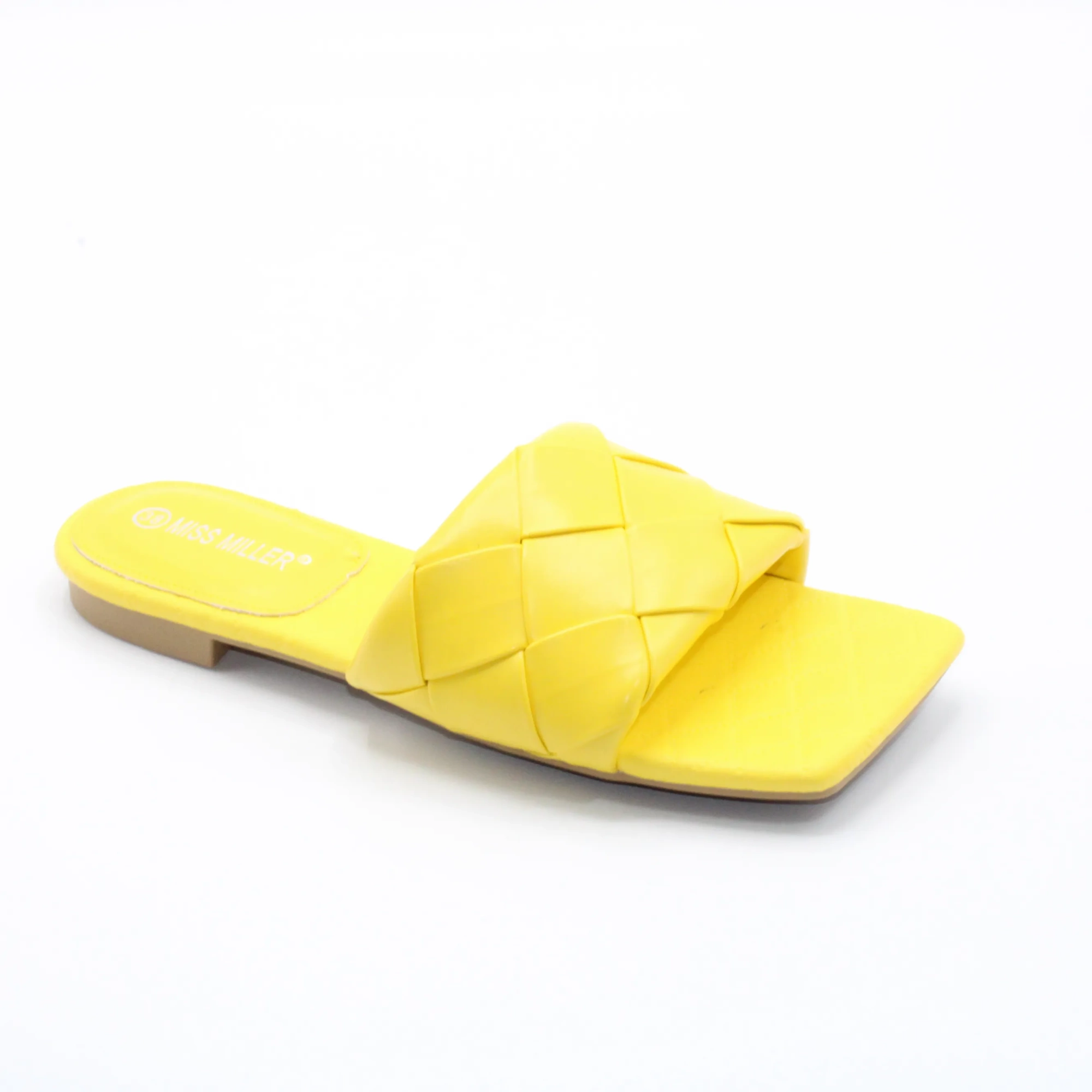 Женские летние шлепанцы желтого цвета MISS MILLER BS02-1067