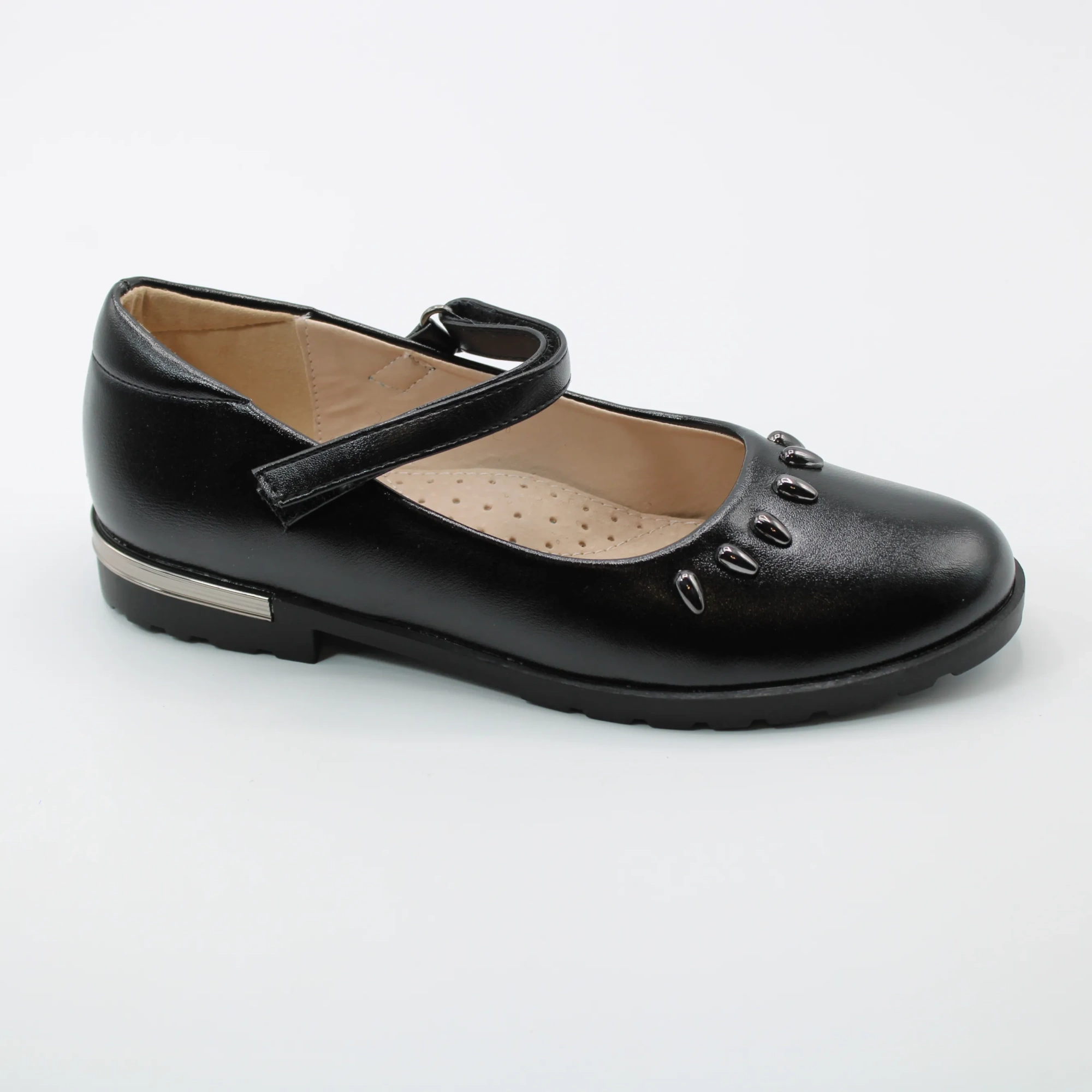 Детские летние туфли черного цвета М+Д BS03-2258