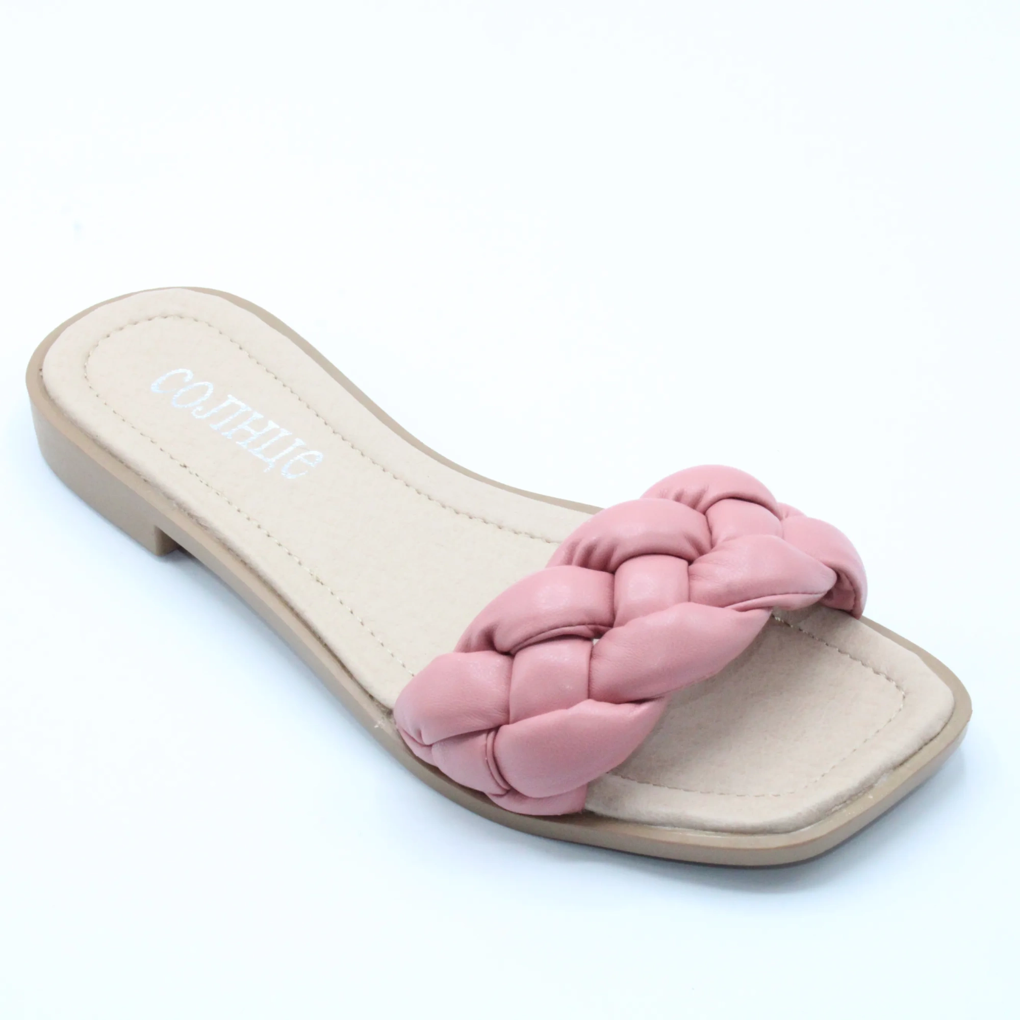 Женские летние шлепанцы розового цвета СОЛНЦЕ BS01-1018