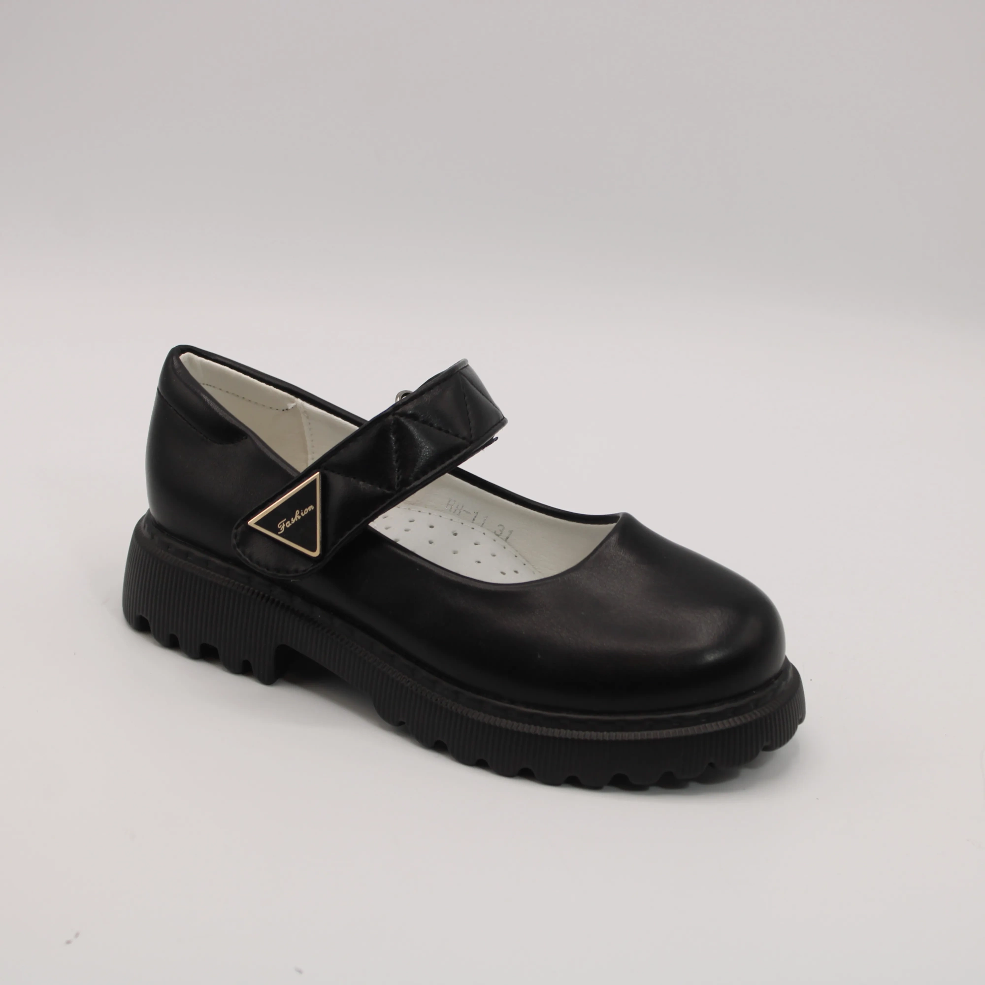 Детские туфли черного цвета MEITESI BS05-1121