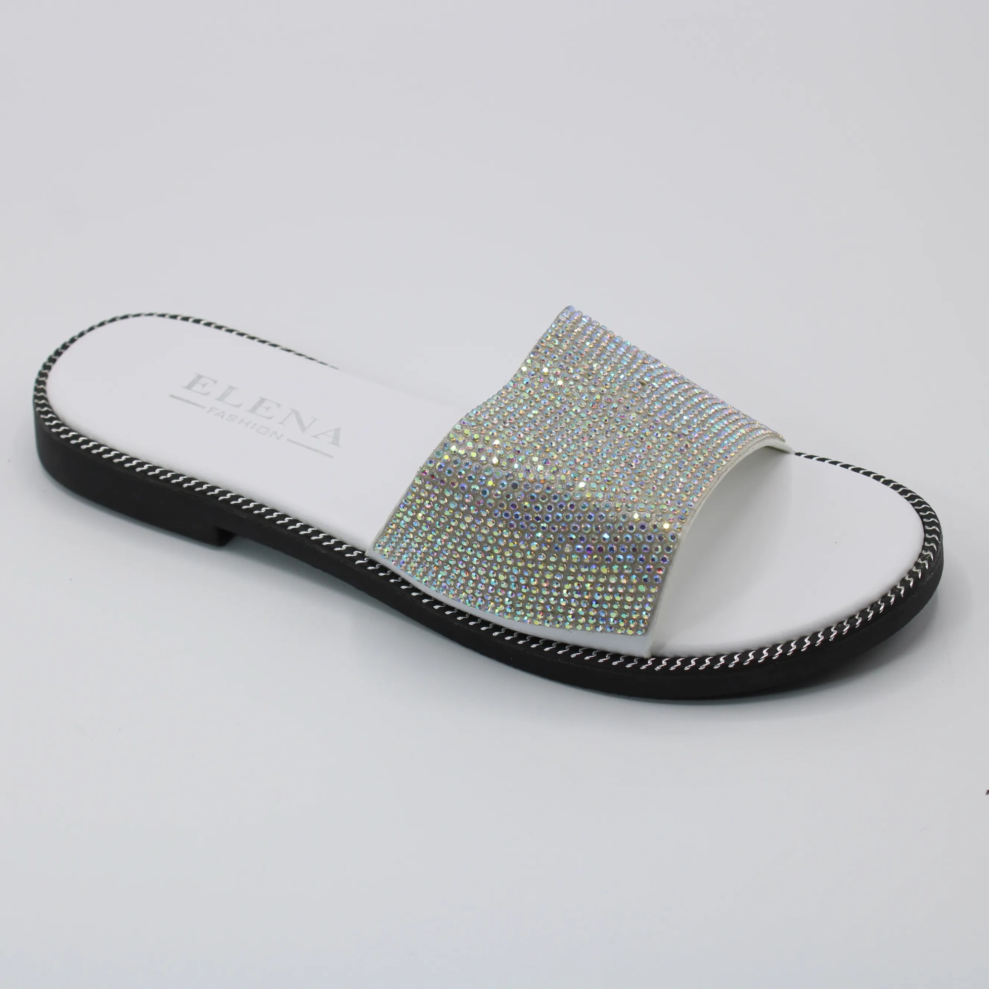 Женские летние шлепанцы золотого цвета ELENA BS02-782