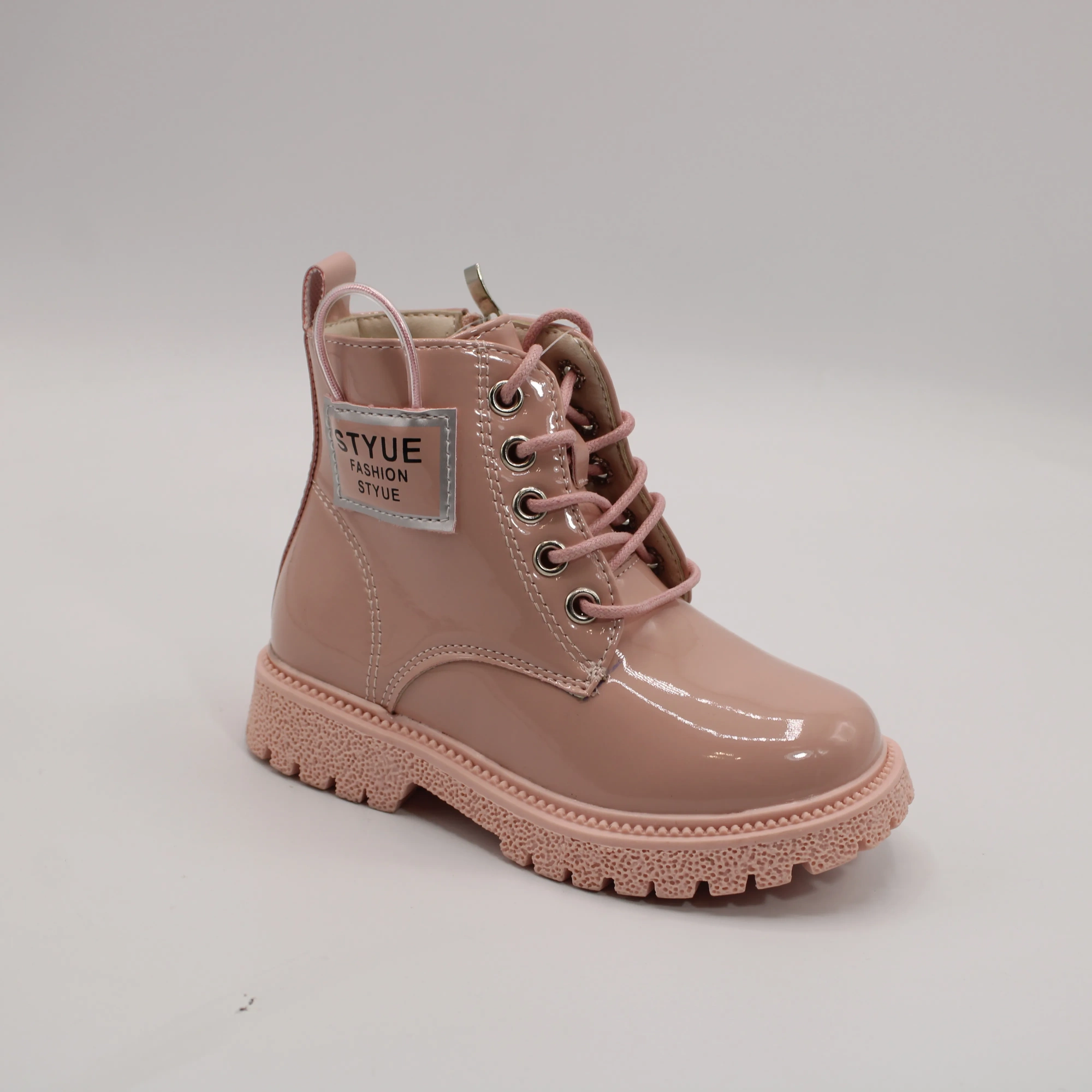 Детские ботинки розового цвета SLV BS03-3104