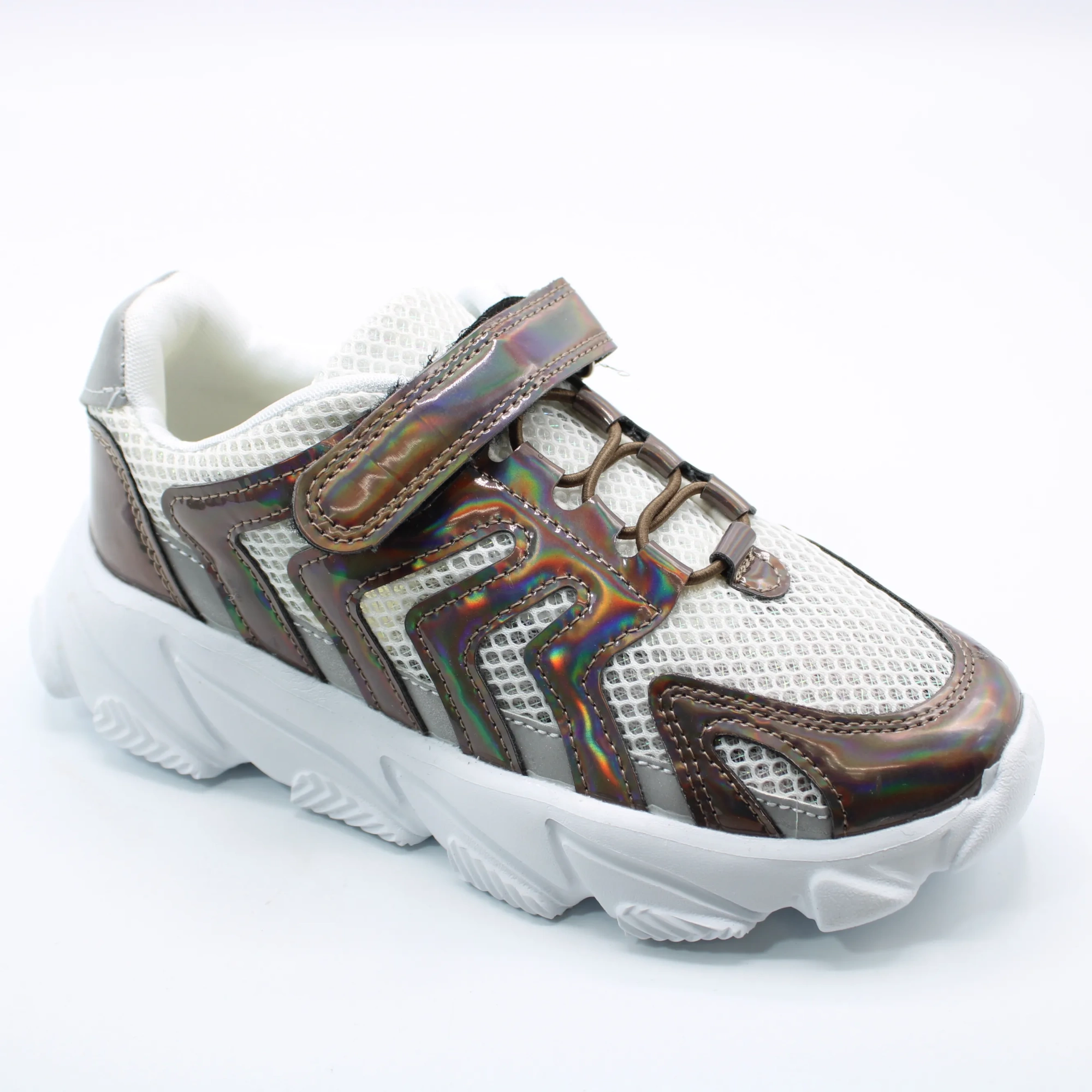 Детские летние кроссовки серебряного цвета JONG.GOLF BS06-151