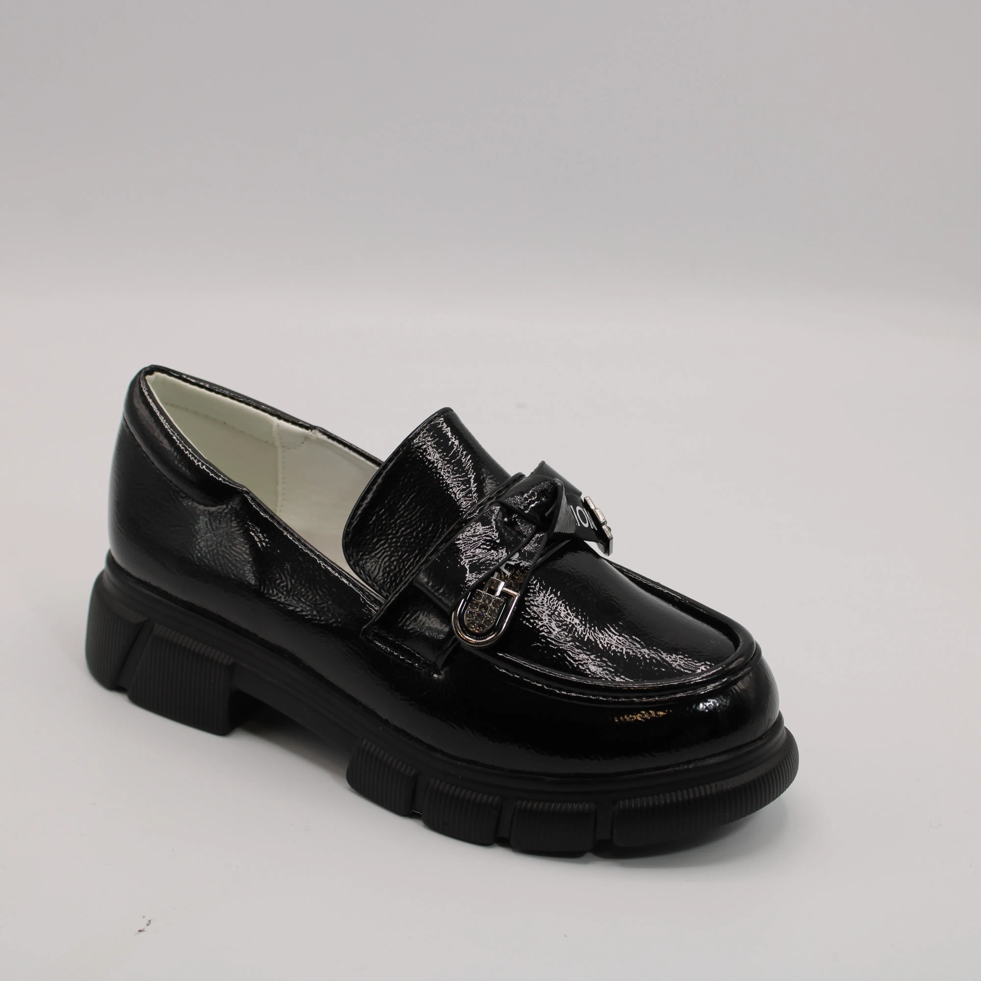 Детские туфли черного цвета LUРA KIDS BS06-1247