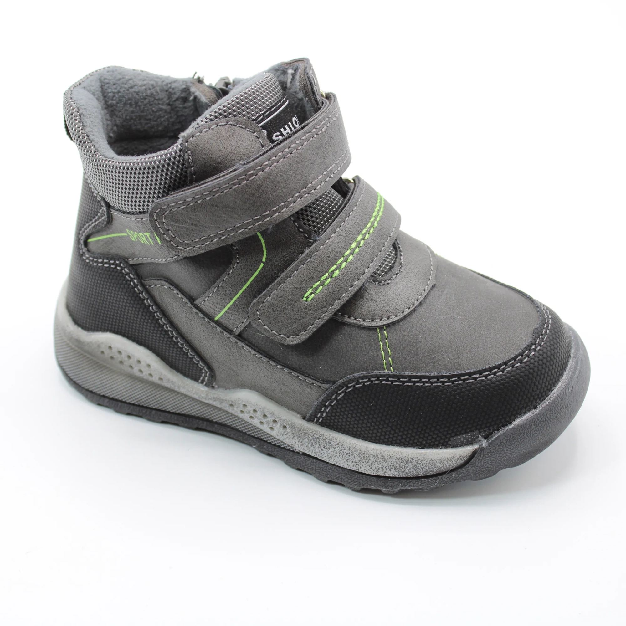 Детские осенние ботинки серого цвета HENZA BS06-384