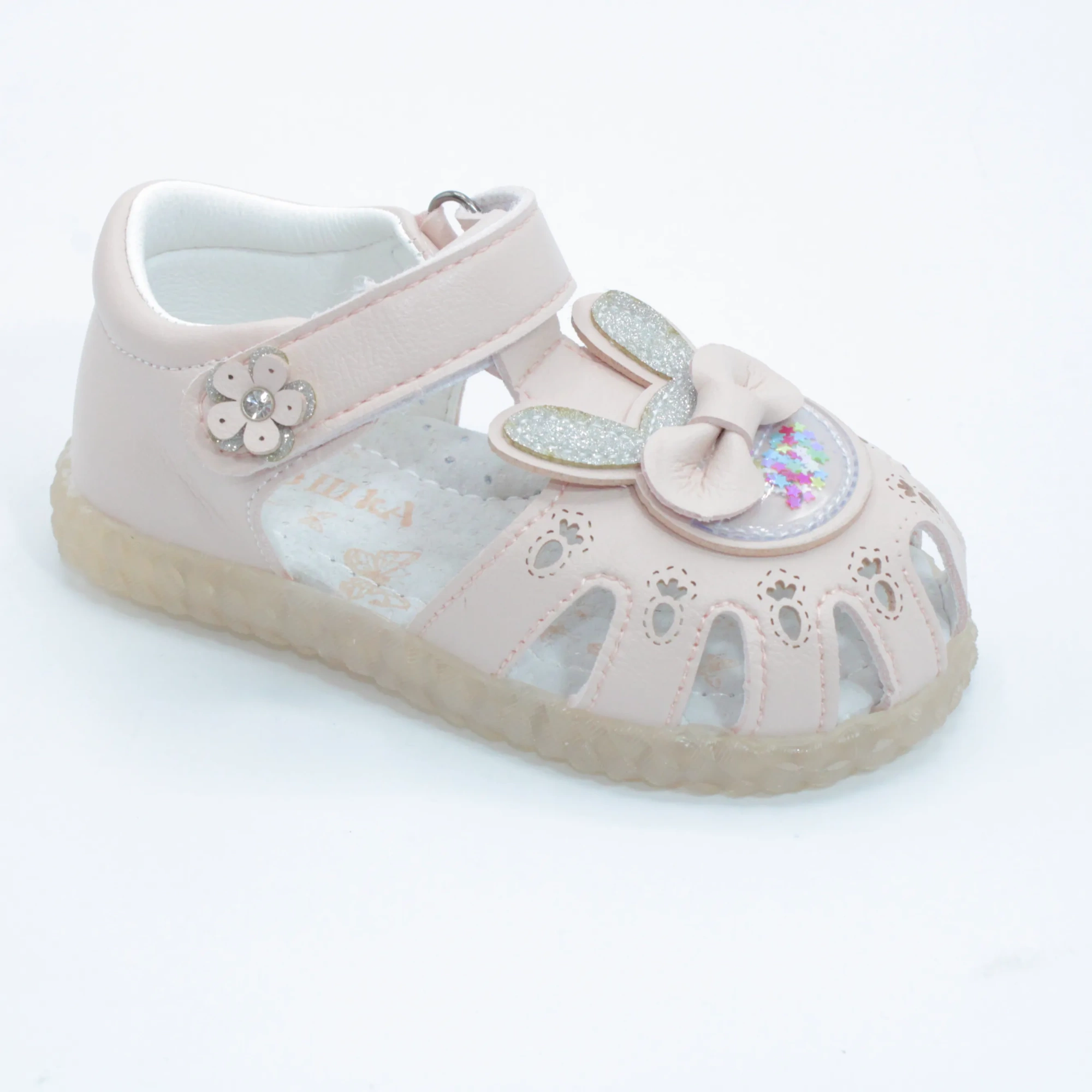 Детские летние босоножки бежевого цвета ТОТОШКА BS03-2671