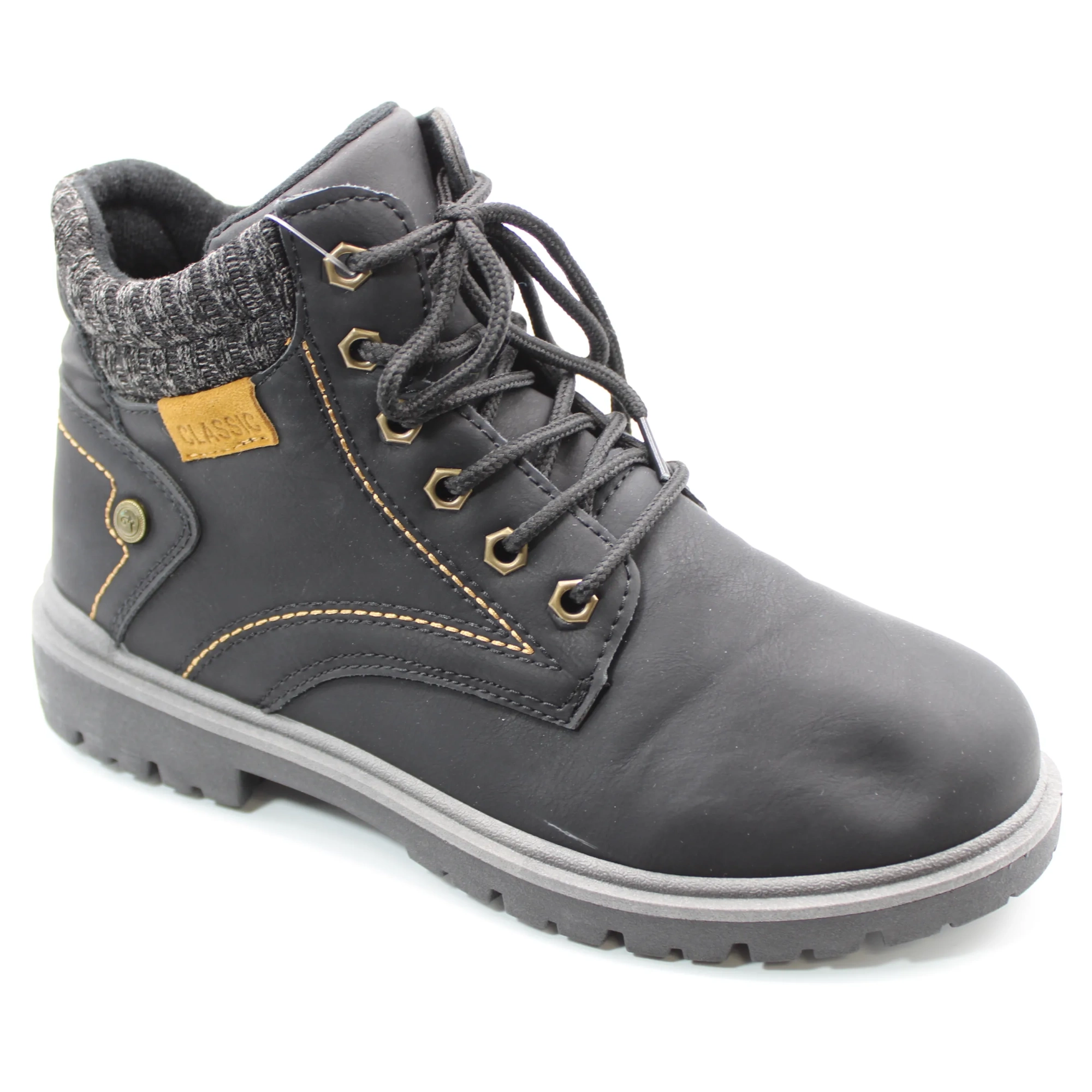 Женские осенние ботинки черного цвета SAIJUN BS01-434