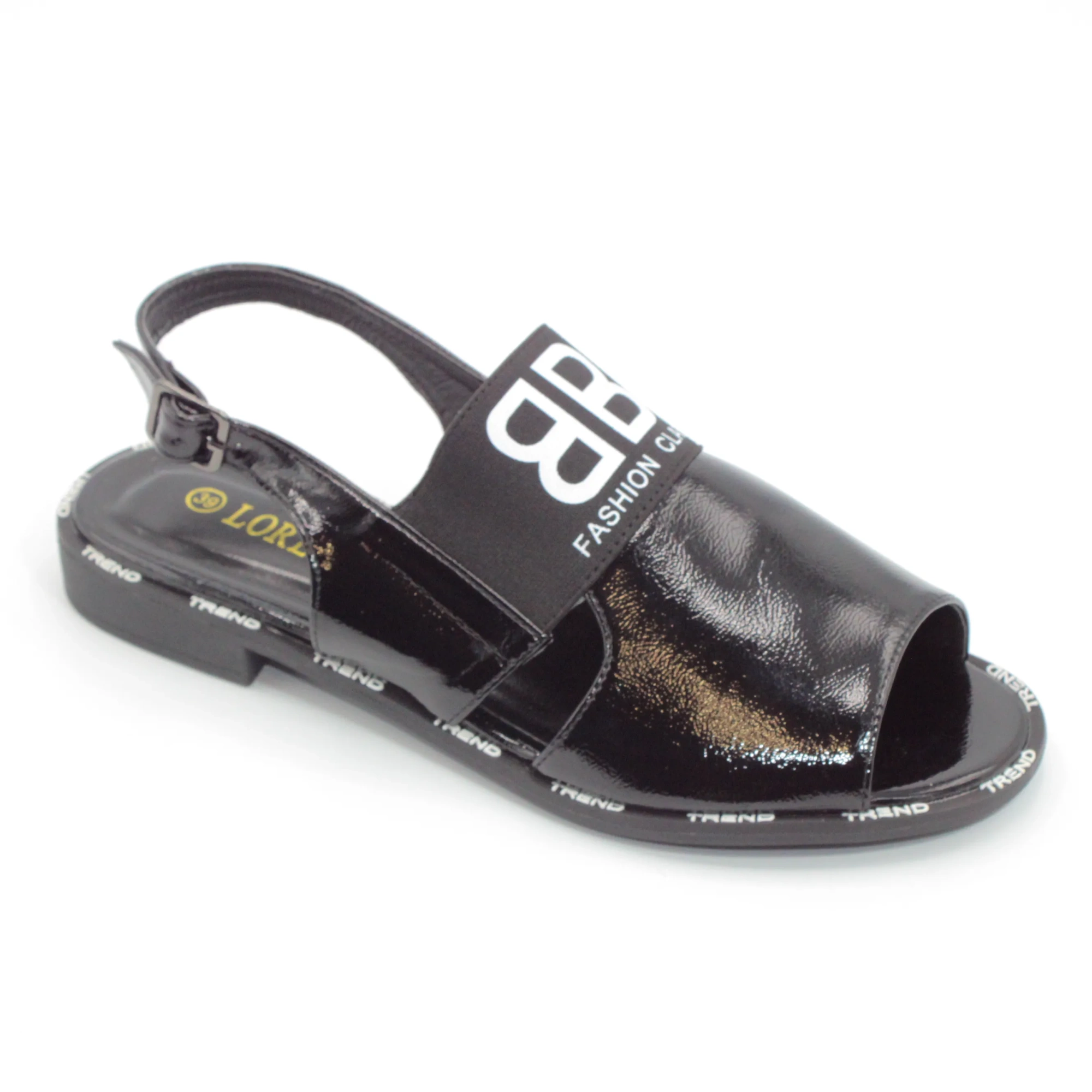 Женские летние босоножки черного цвета LORETTA BS01-1070