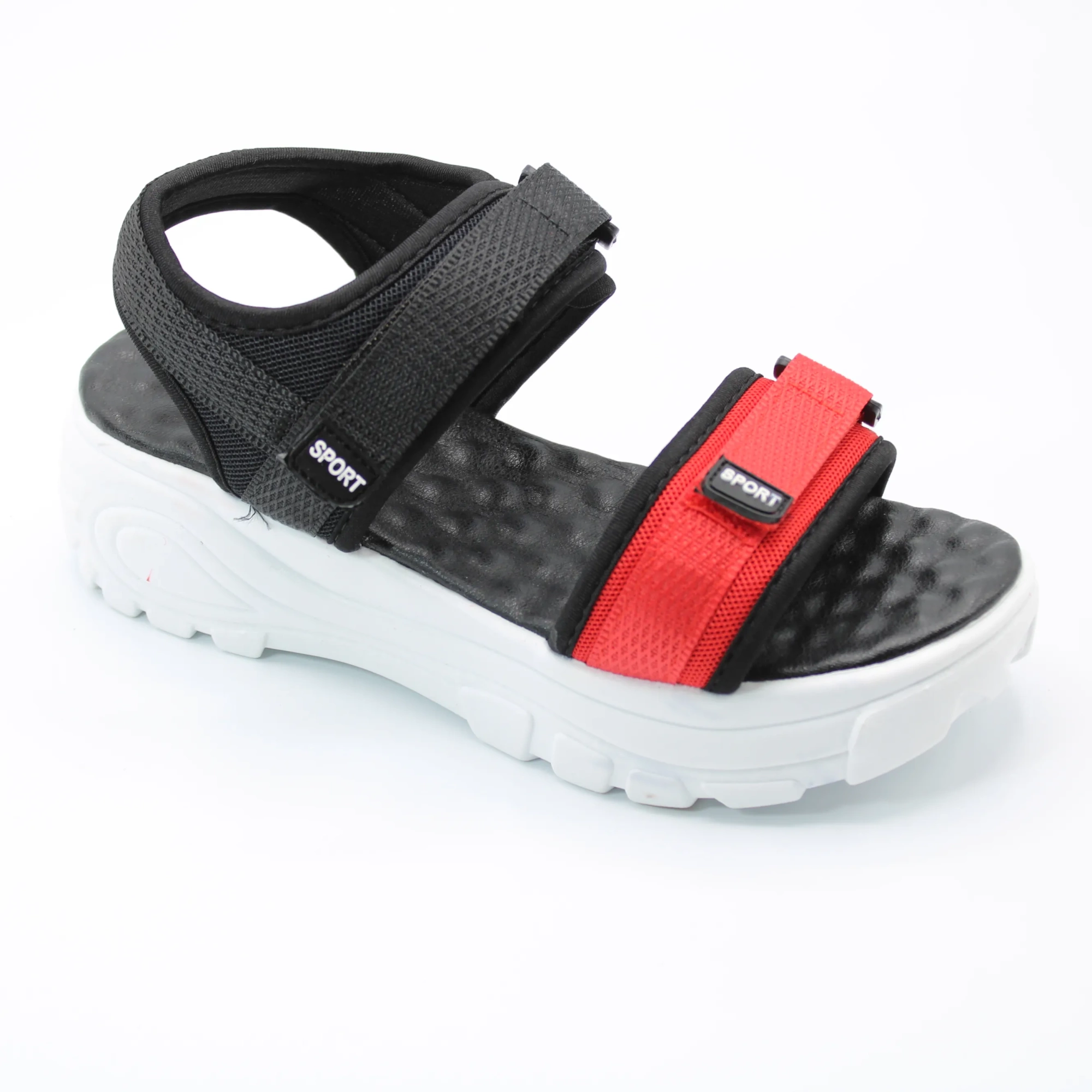 Женские летние босоножки красного цвета BS02-787