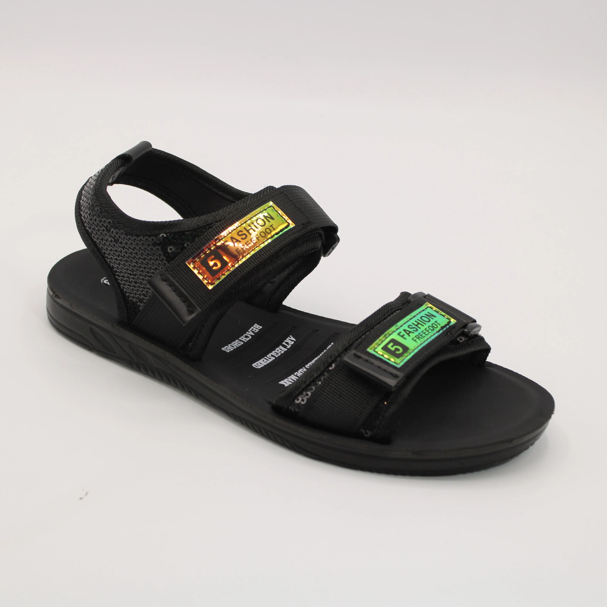 Женские босоножки черного цвета COOSTEP BS02-1458