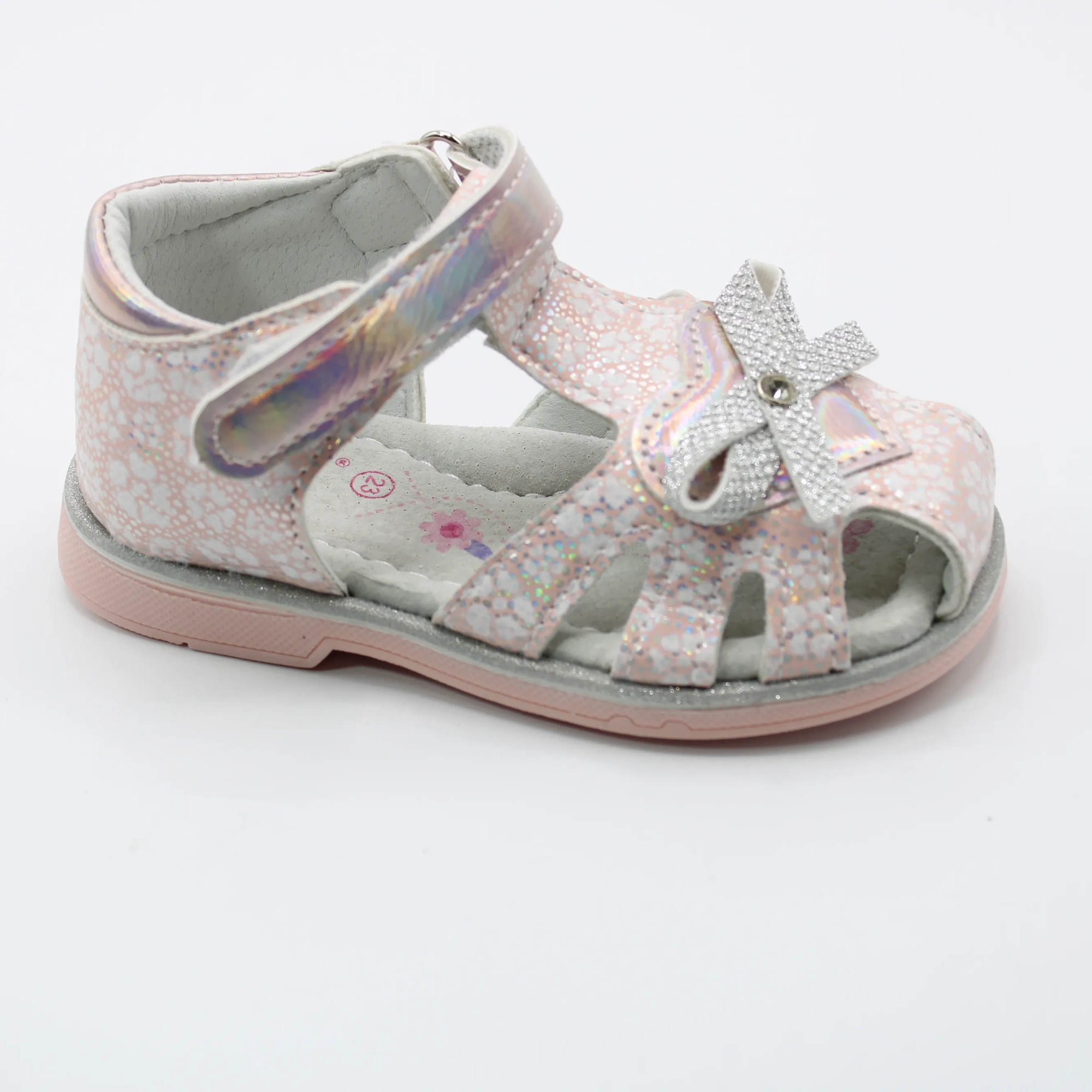 Детские летние босоножки розового цвета SLV BS03-2325