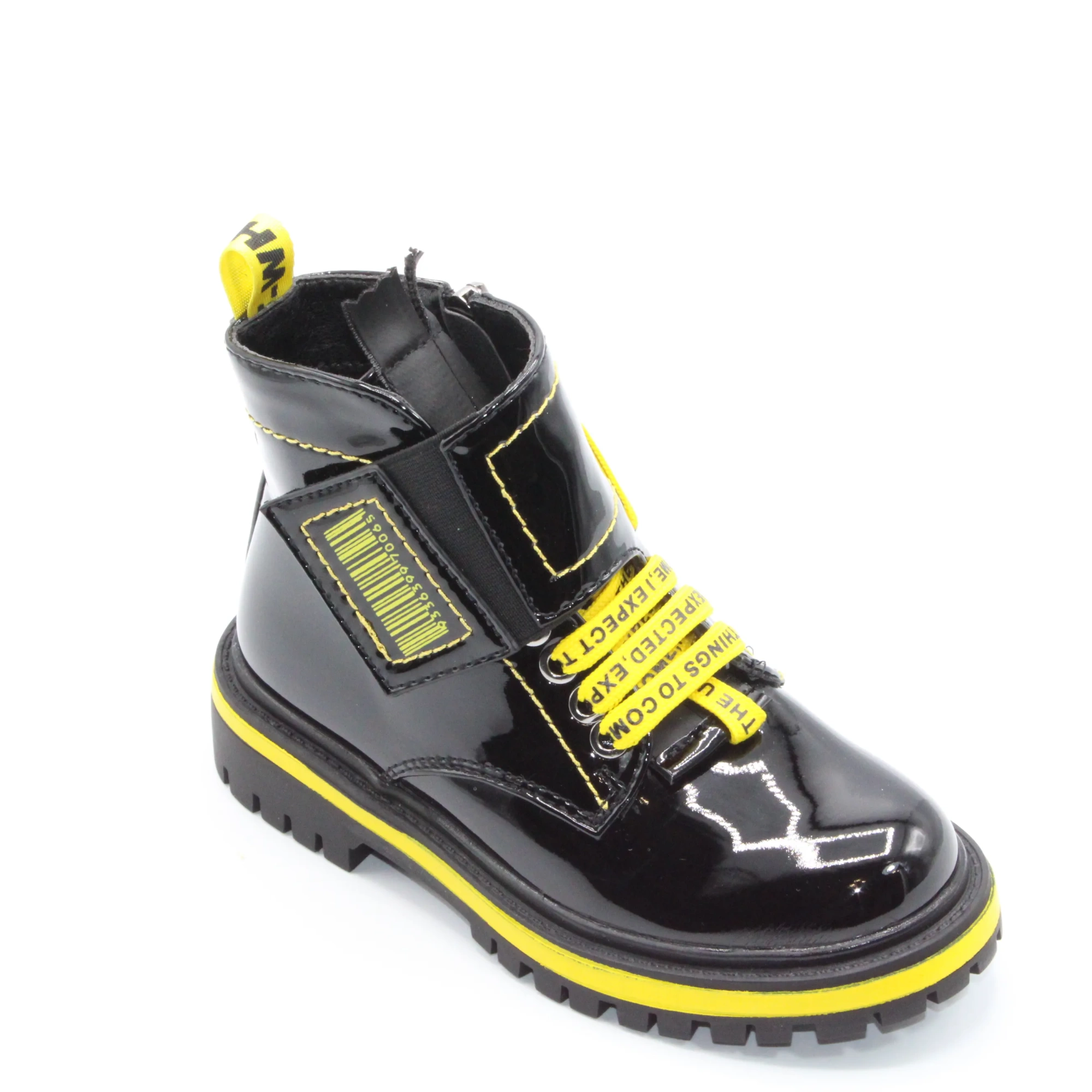 Детские весенние ботинки черного цвета BESSKY BS05-45