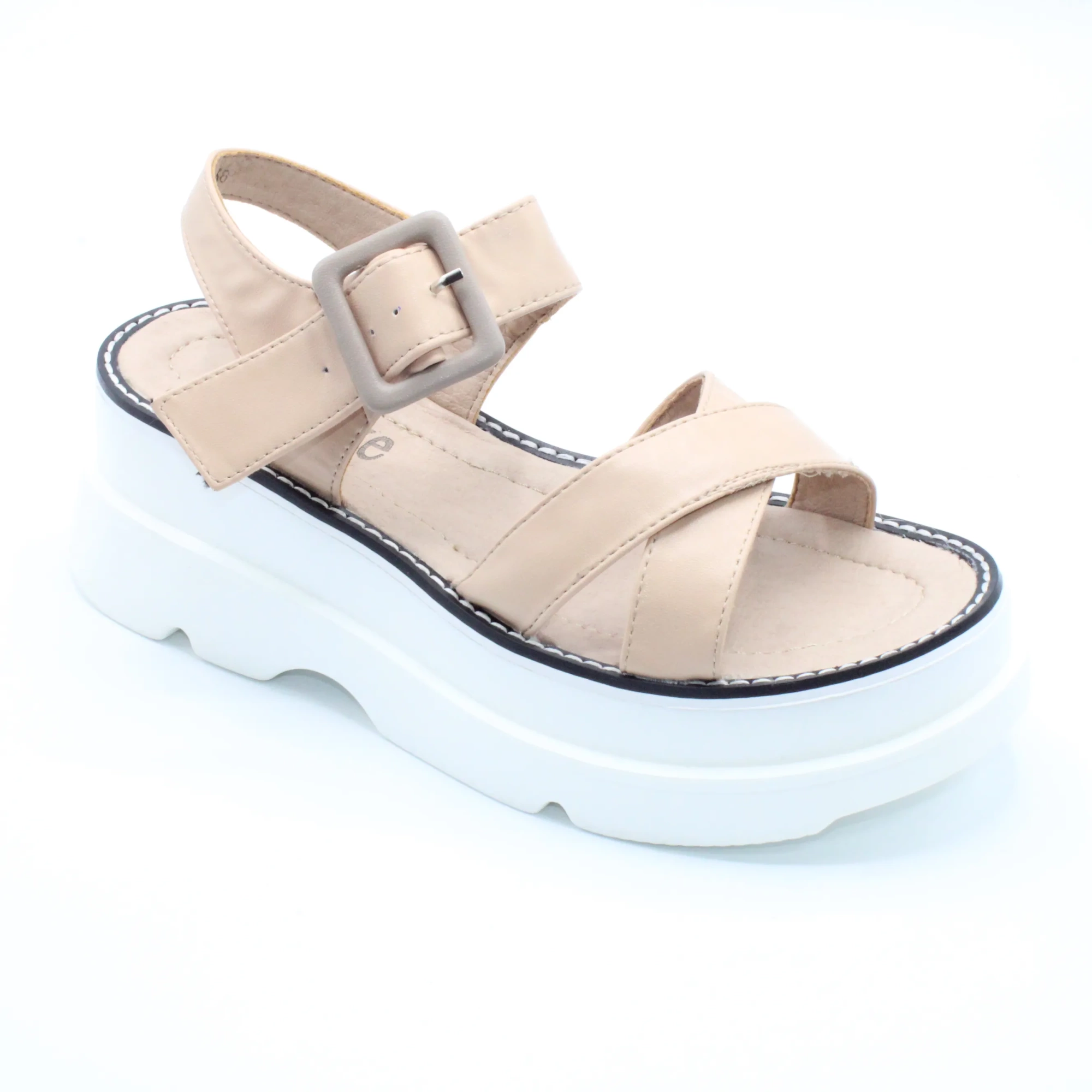 Женские летние босоножки бежевого цвета СОЛНЦЕ BS02-1184