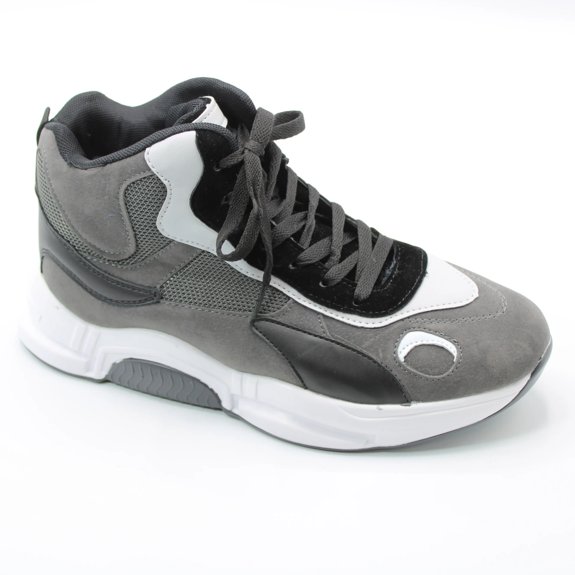 Мужские зимние кроссовки серого цвета ZEQI BS01-847