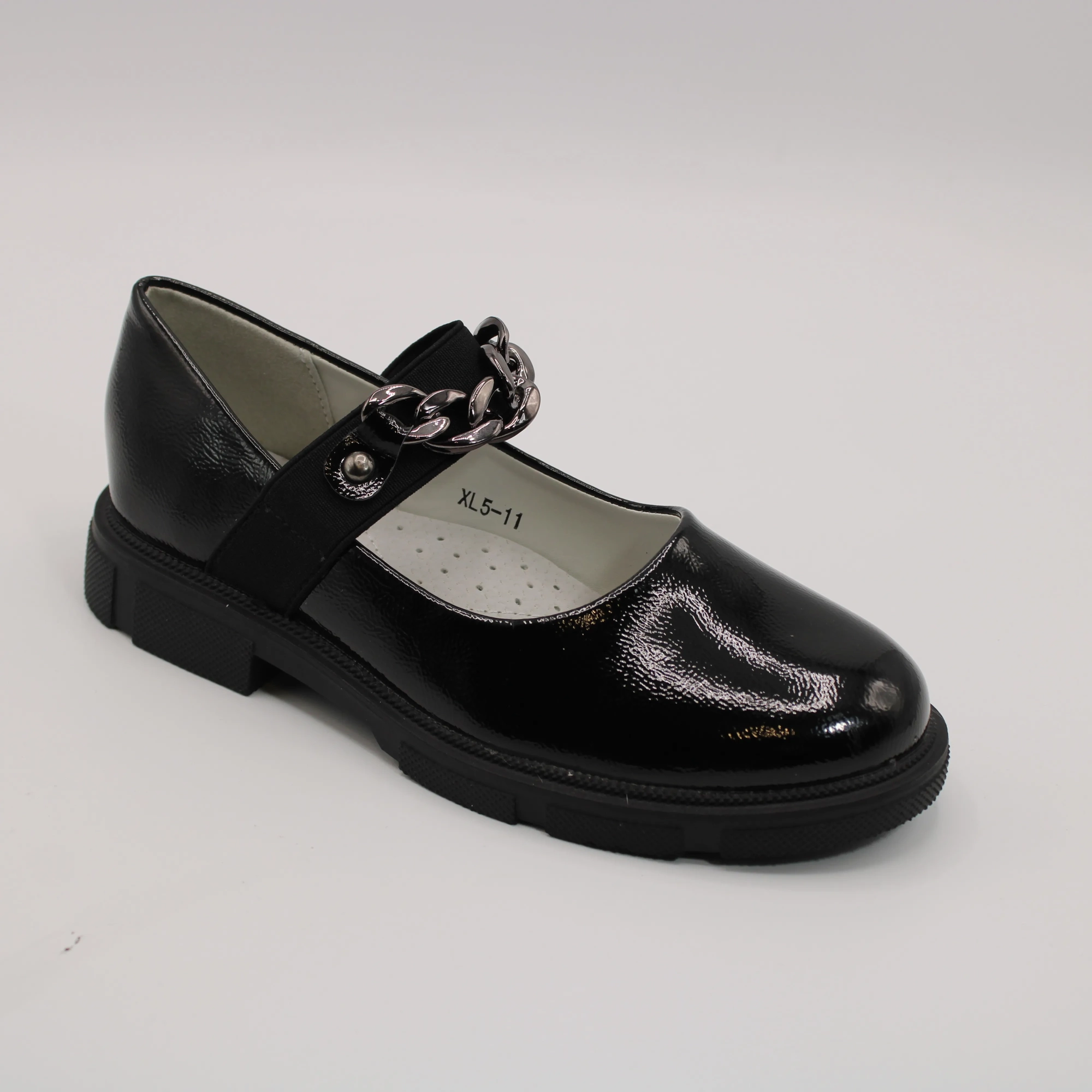 Детские туфли черного цвета ИРИНА BS06-1142