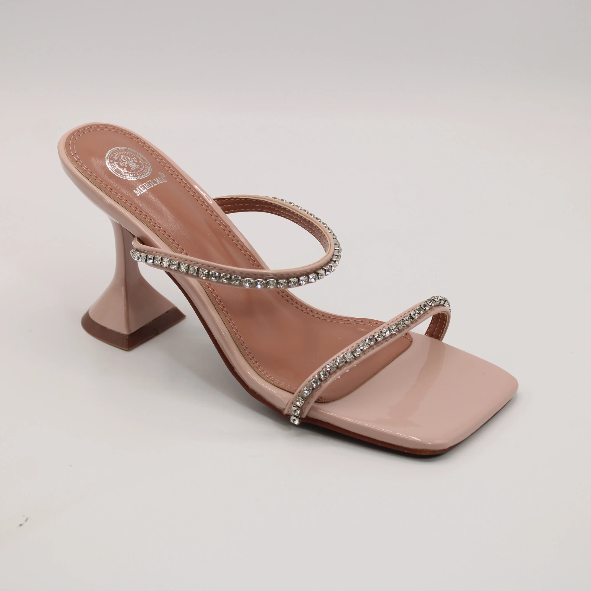 Женские шлепанцы розового цвета MERGE MAX BS01-1265