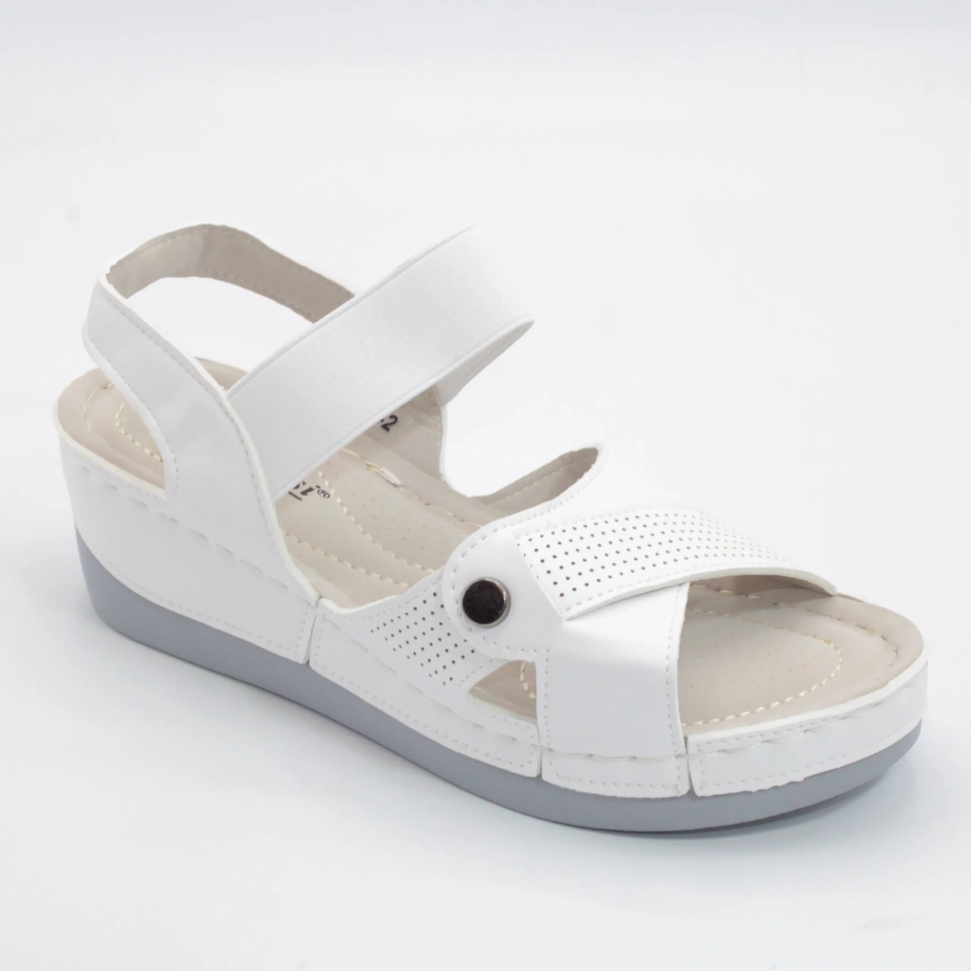 Женские летние босоножки белого цвета MEITESI BS02-1195