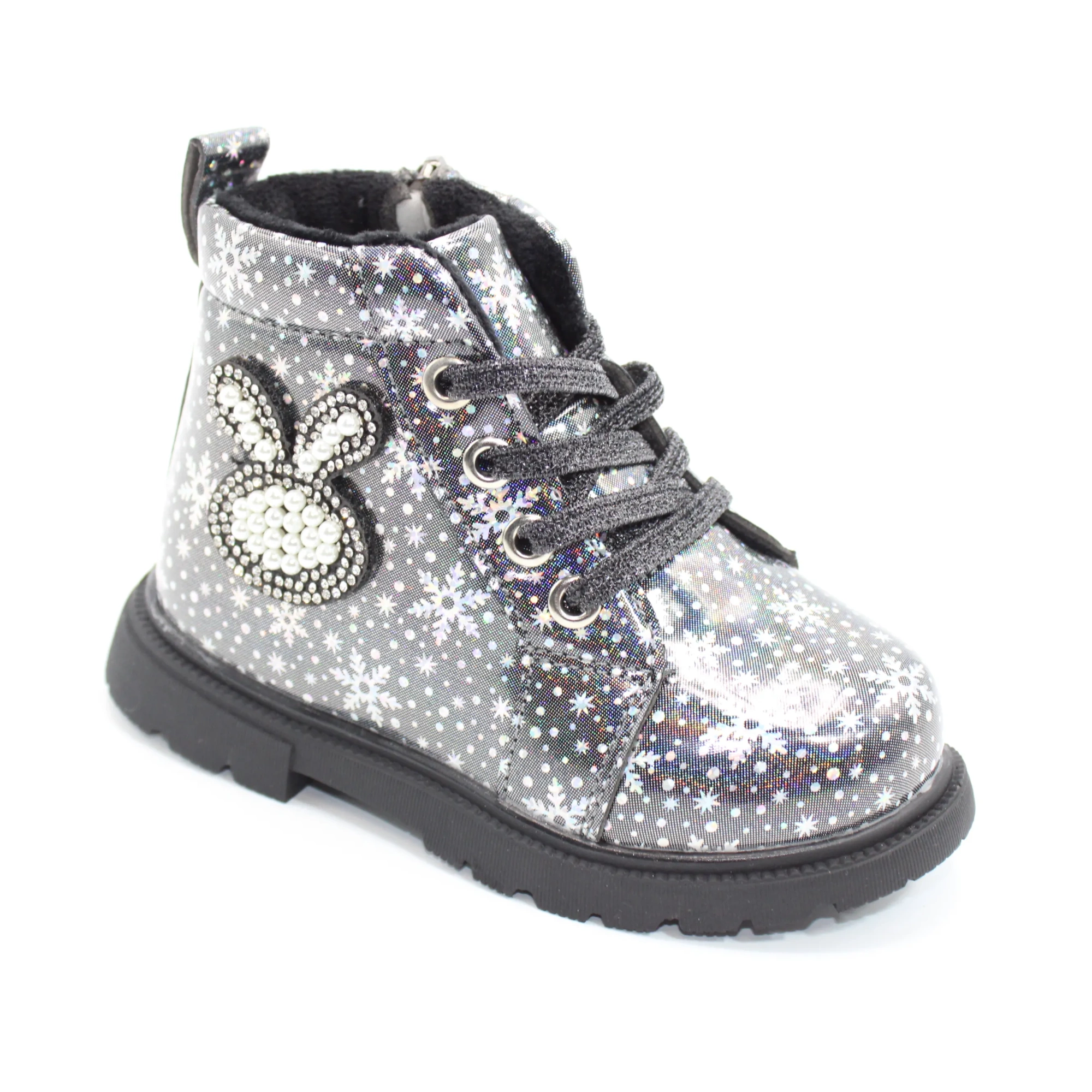 Детские ботинки серого цвета LUCKY SISTER BS05-402