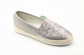 Детские весенние туфли серебряного цвета MEITESI BS03-293