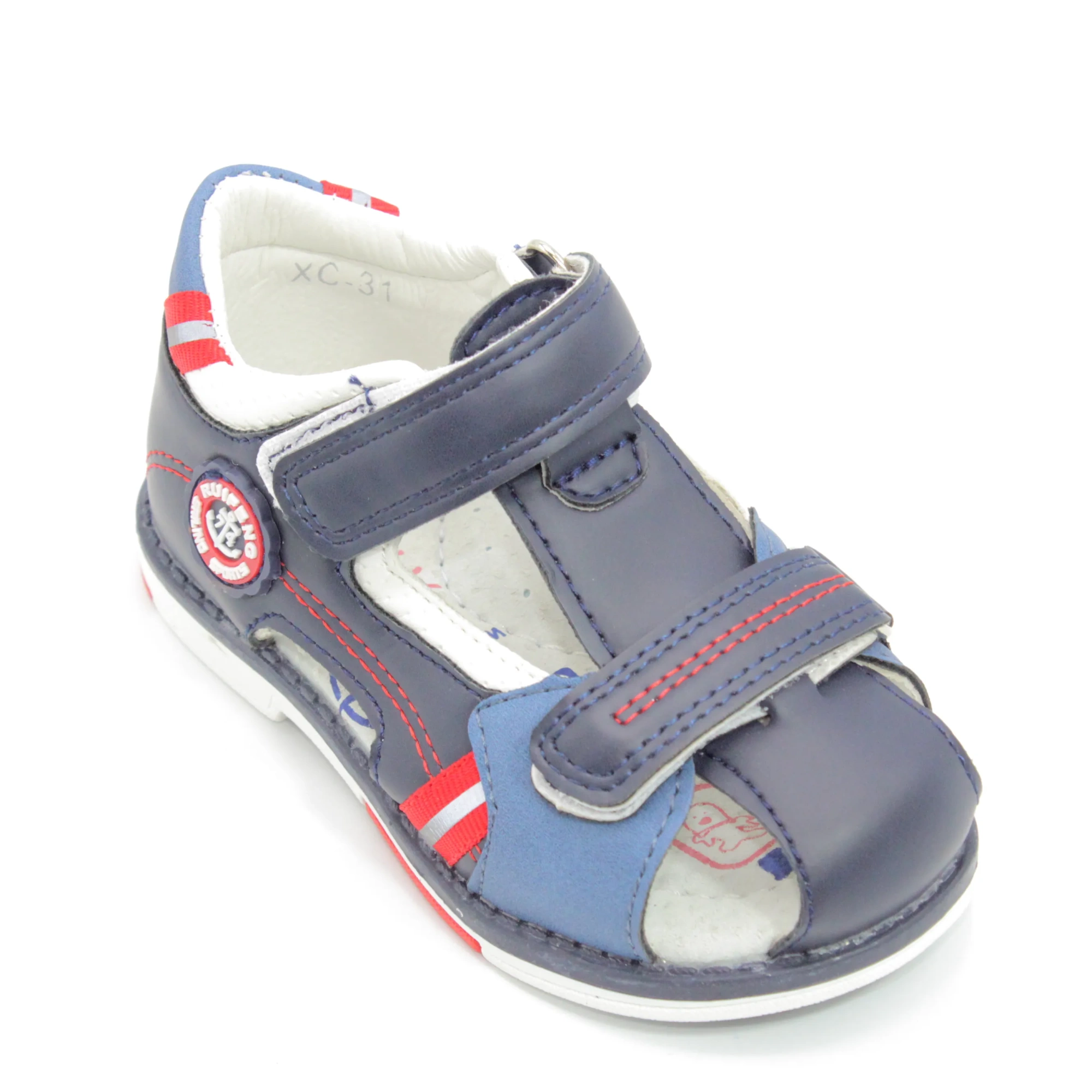 Детские летние босоножки синего цвета SLV BS03-2687