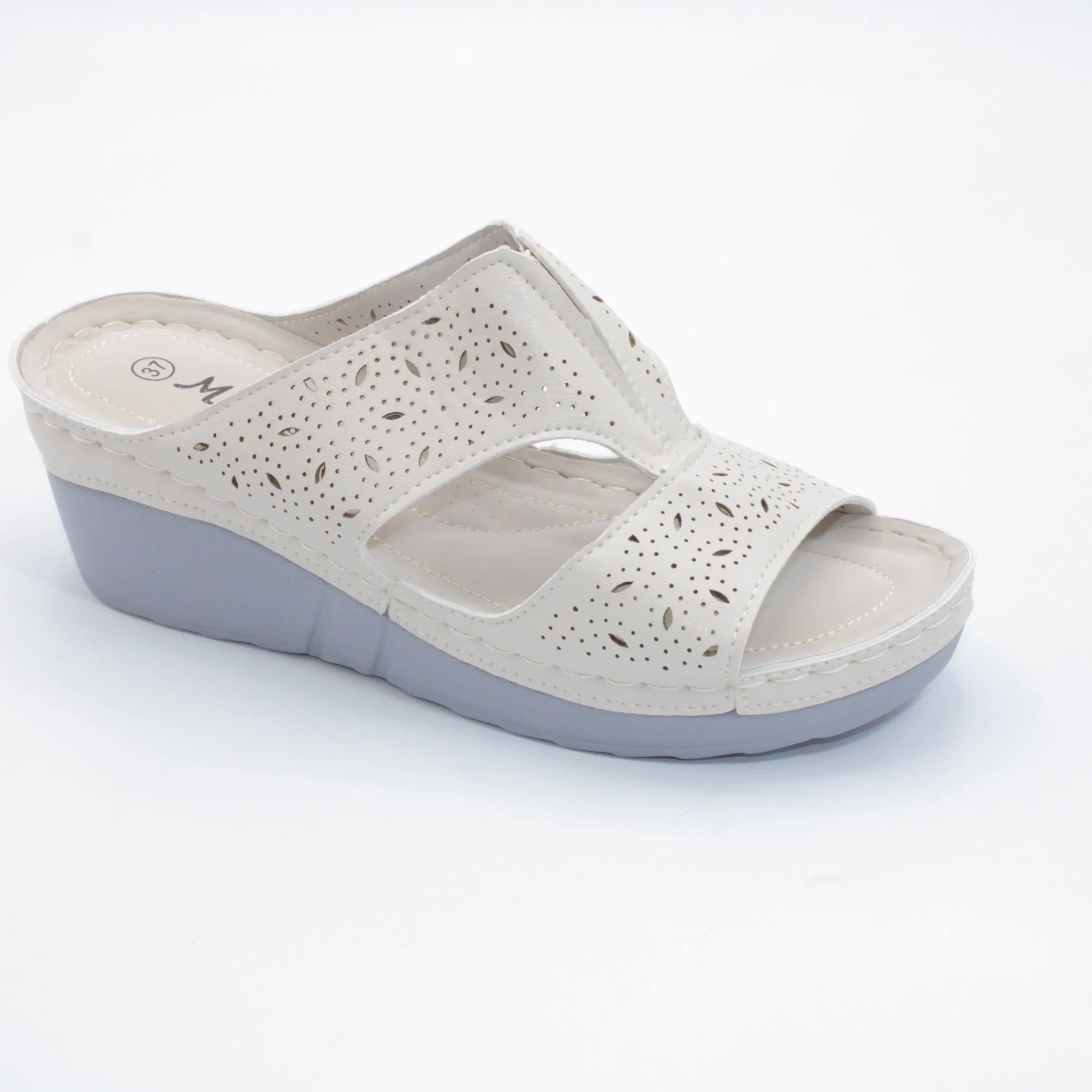 Женские летние шлепанцы бежевого цвета MEITESI BS01-1064